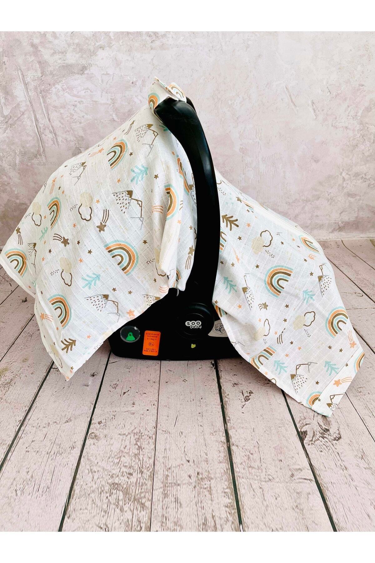 JUNİPERUS Gökkuşağı Müslin Puset Örtüsü Fermuarlı fotoğrafı 4 (önizleme)