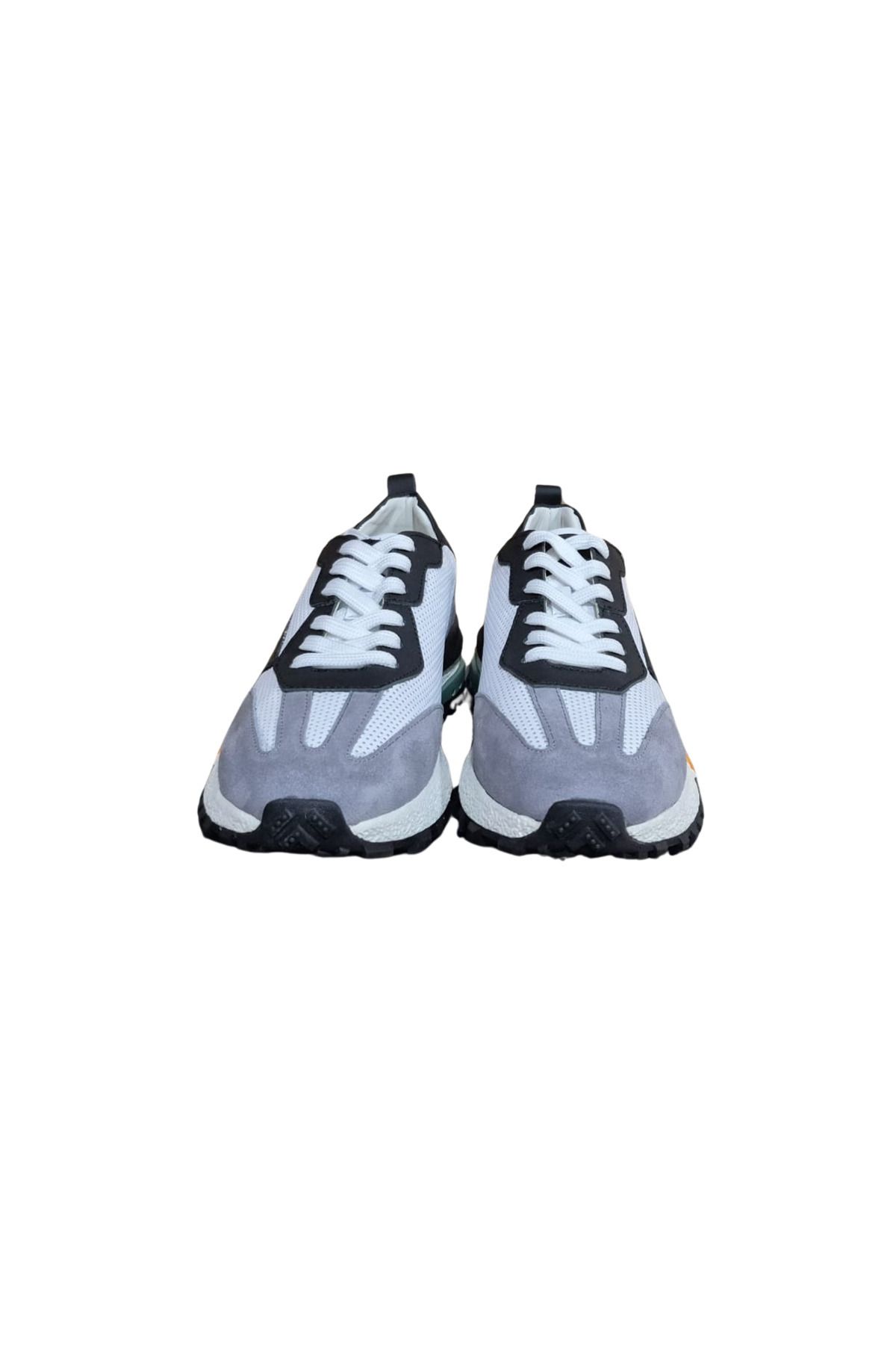 MARCOMEN Urban Edge Beyaz Gri Erkek Spor Ayakkabı – Günlük Süet Hafif Sneaker