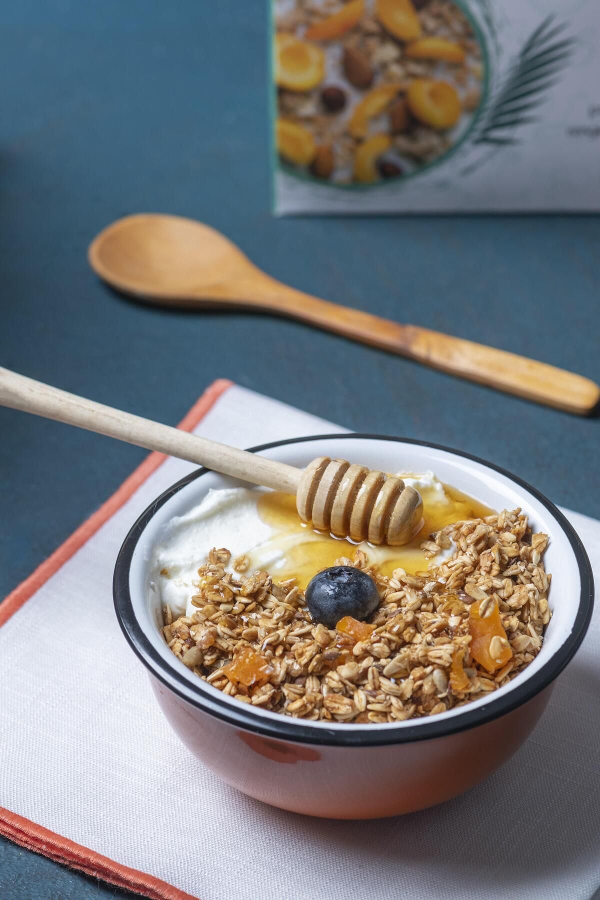 Good Food-Probiotic and Prebiotic Granola with Flax Seeds and Dates Bar Particles, 200 g 5