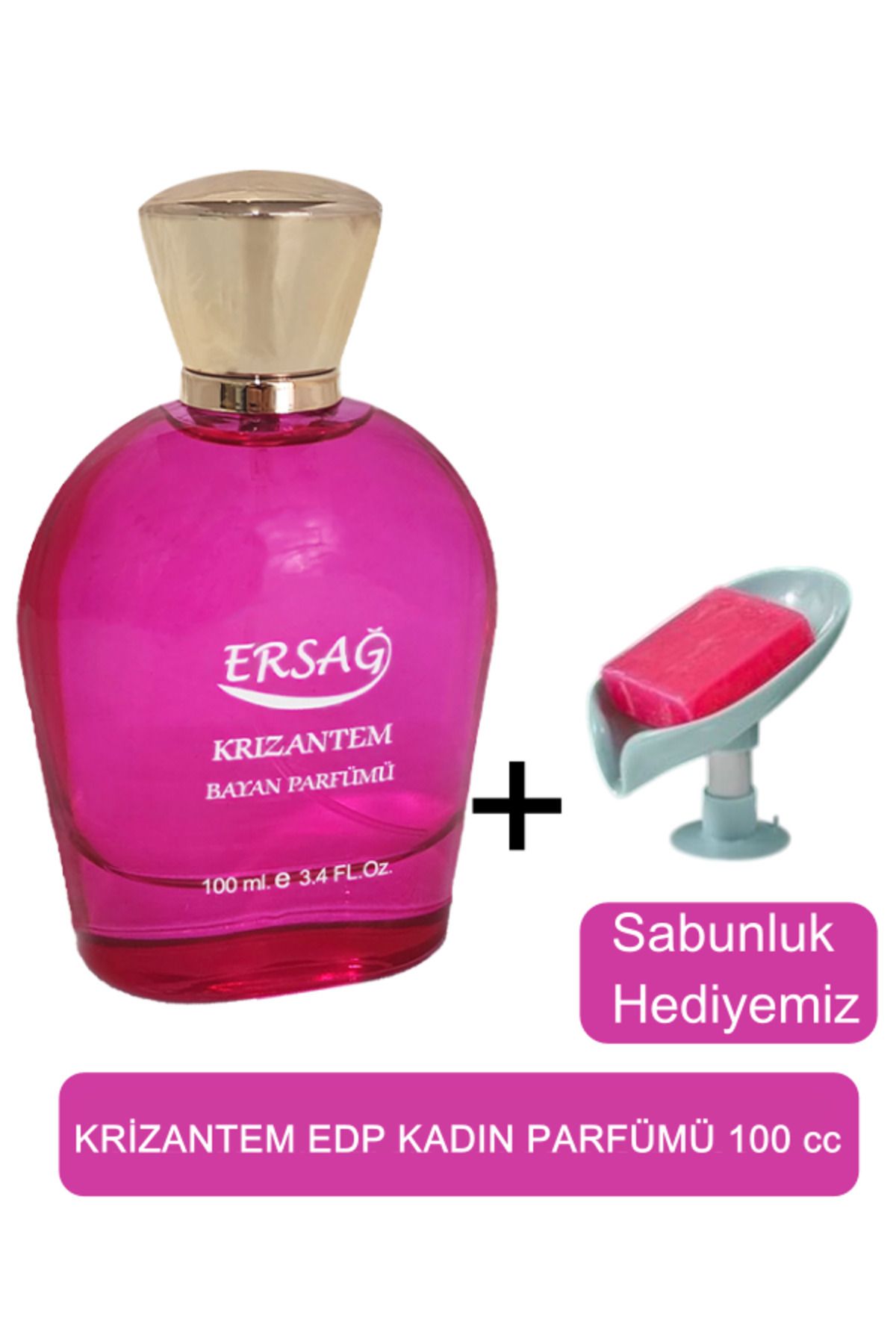 Ersağ Krizantem Kadın Parfüm 100cc - Sabunluk Hediyemiz 5001-08