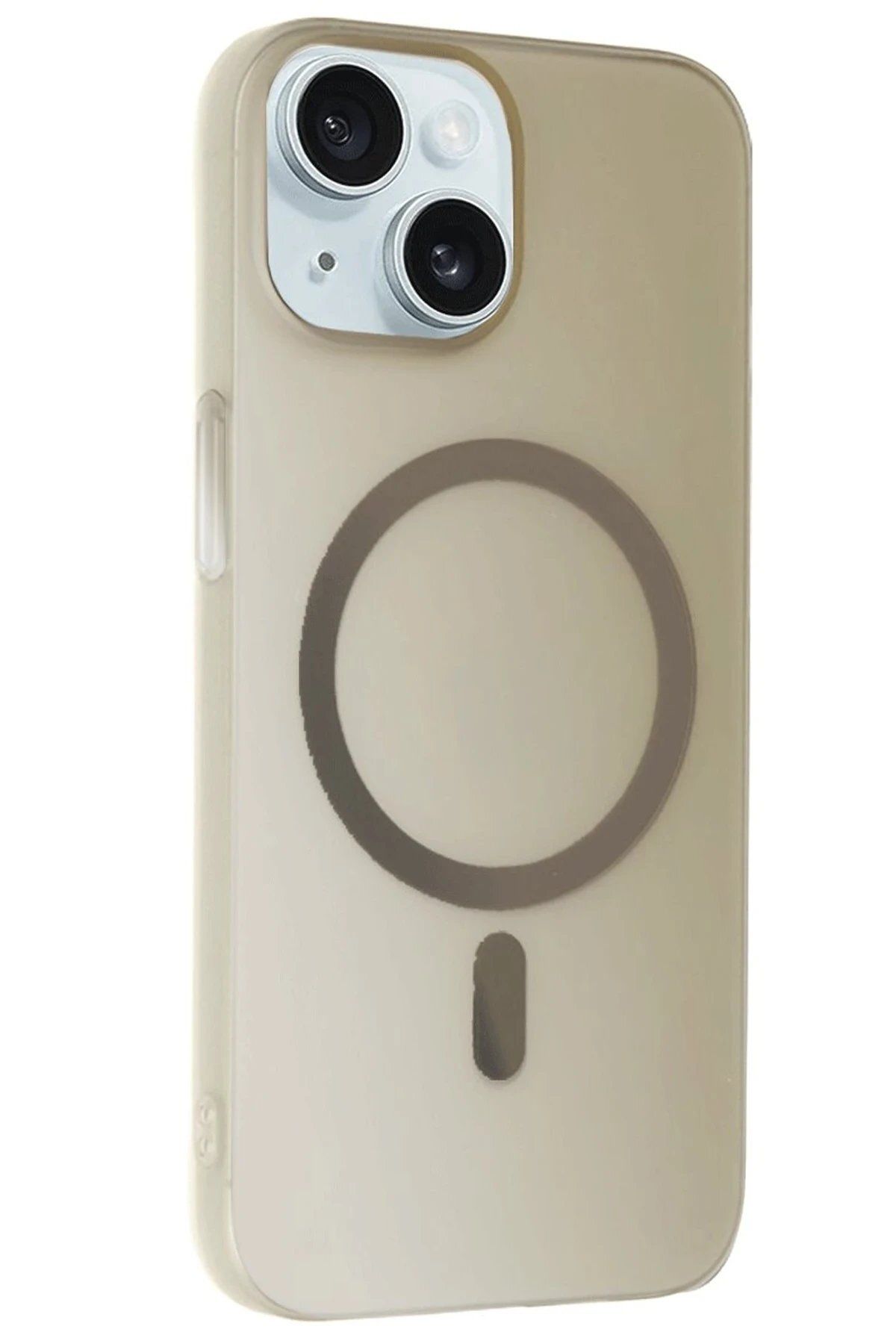 Toptan Bulurum iPhone 15 Plus Tuna PC Slim Magsafe Kapak - Titan Gri