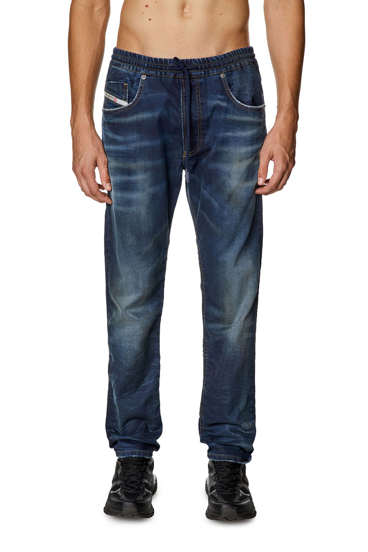 شلوار جین مردانه ژان آبی تیره 2030 D KROOLEY JOGG Diesel