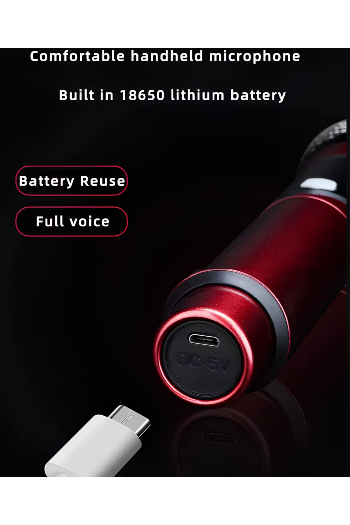 OEM-Wireless microphones set, LED display , noise cancellation function, metal grille 5
