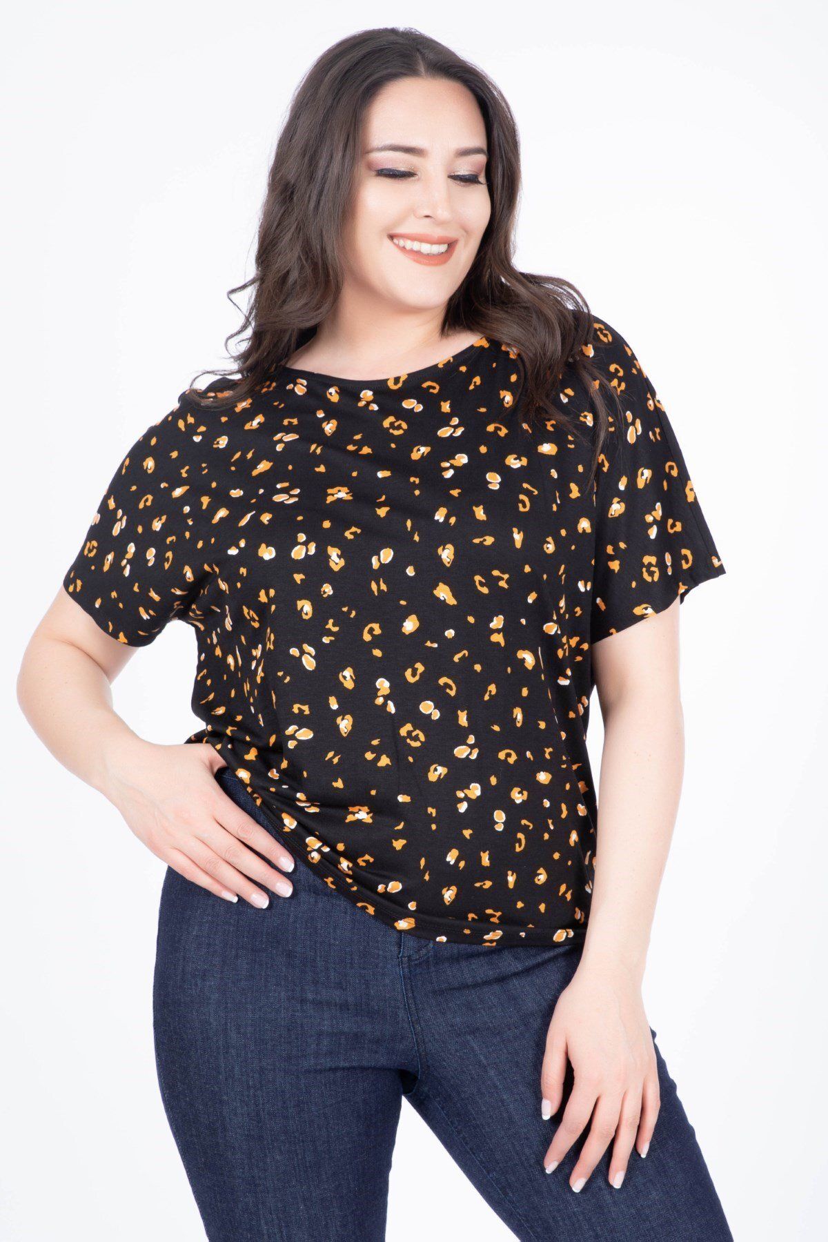 MYLİNE-Tricou confortabil cu mânecă joasă 1