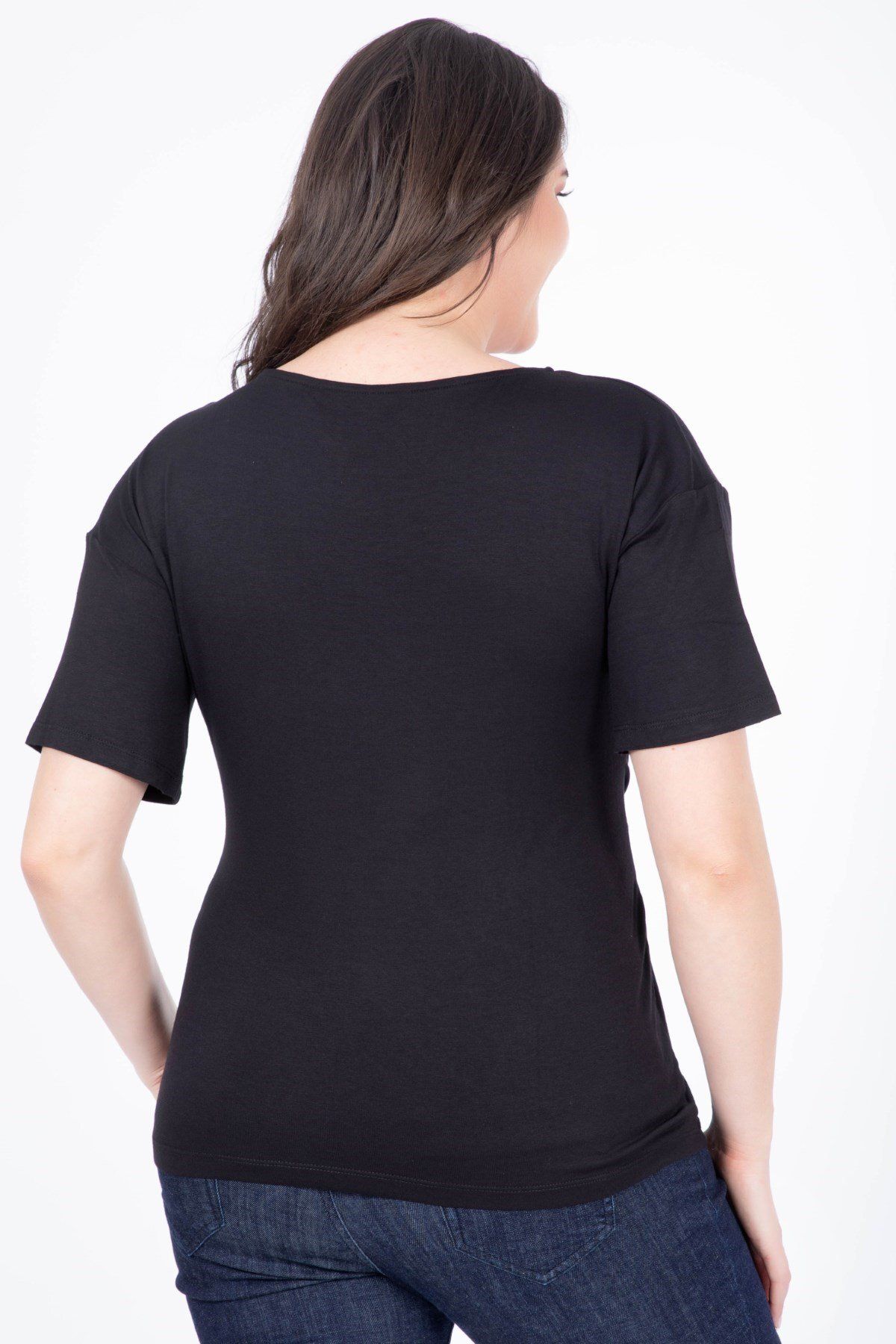 MYLİNE-Belted Front T-Shirt 3