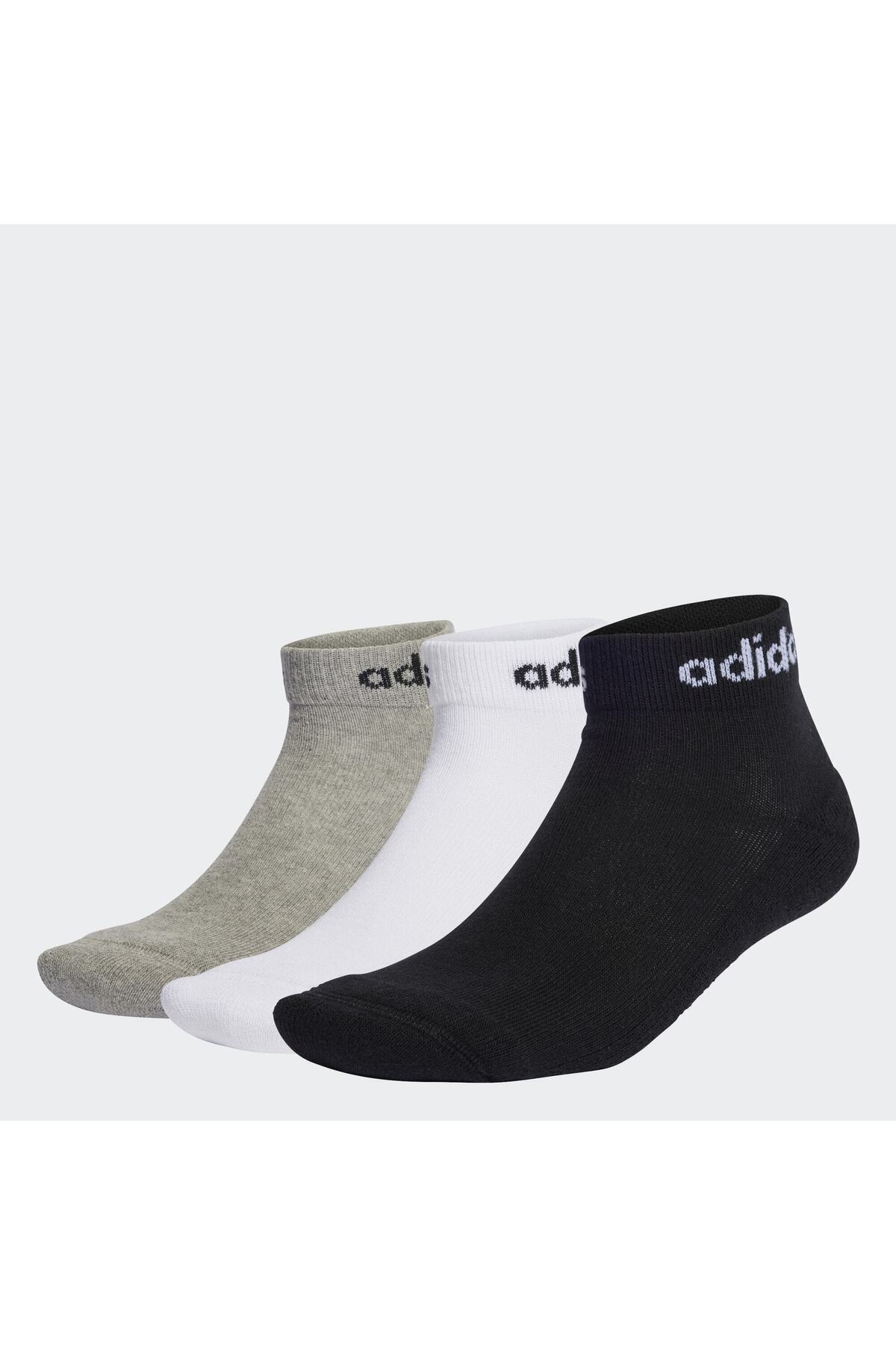 Linear Ankle Socks Cushioned Çorap - 3 Çift