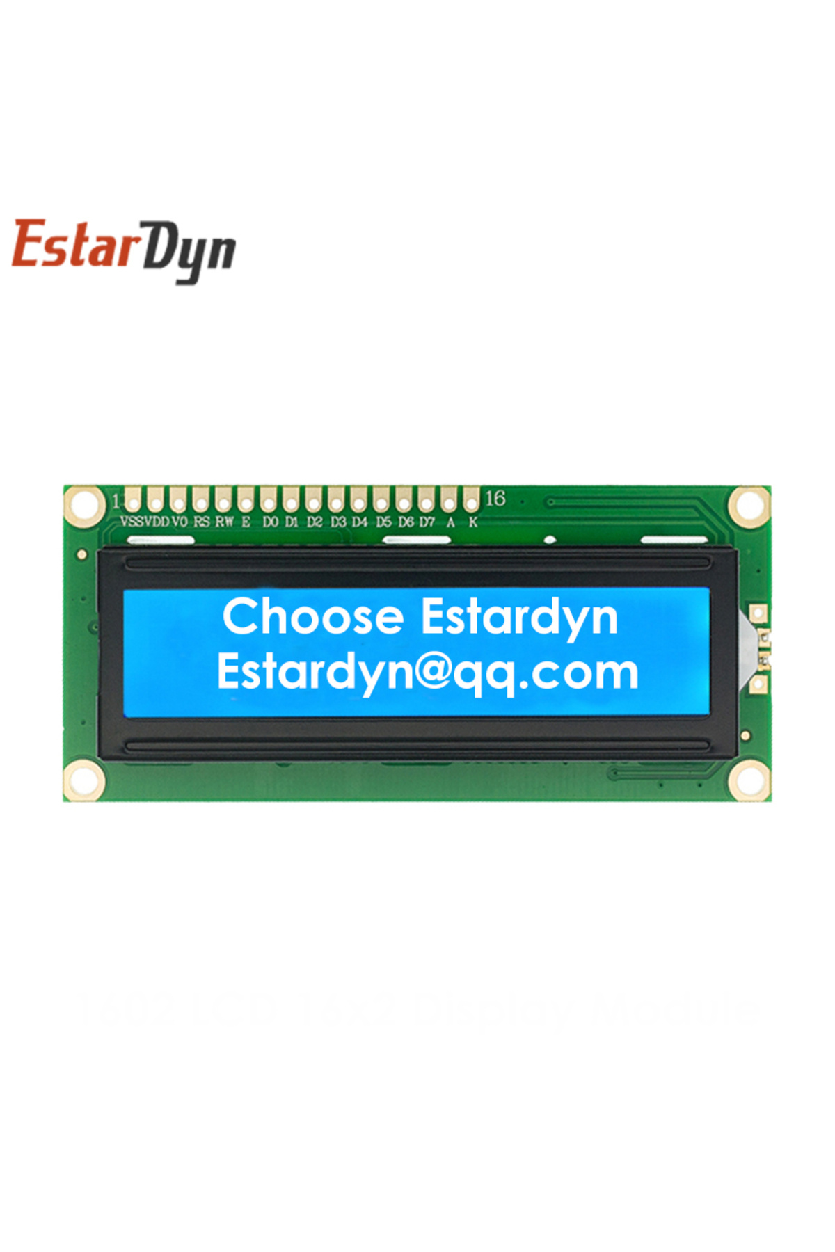 Choice1-وحدة LCD1602 1602 LCD زرقاء بدون IIC شاشة زرقاء / صفراء خضراء شاشة LCD 16 × 2 حرف PCF85 1