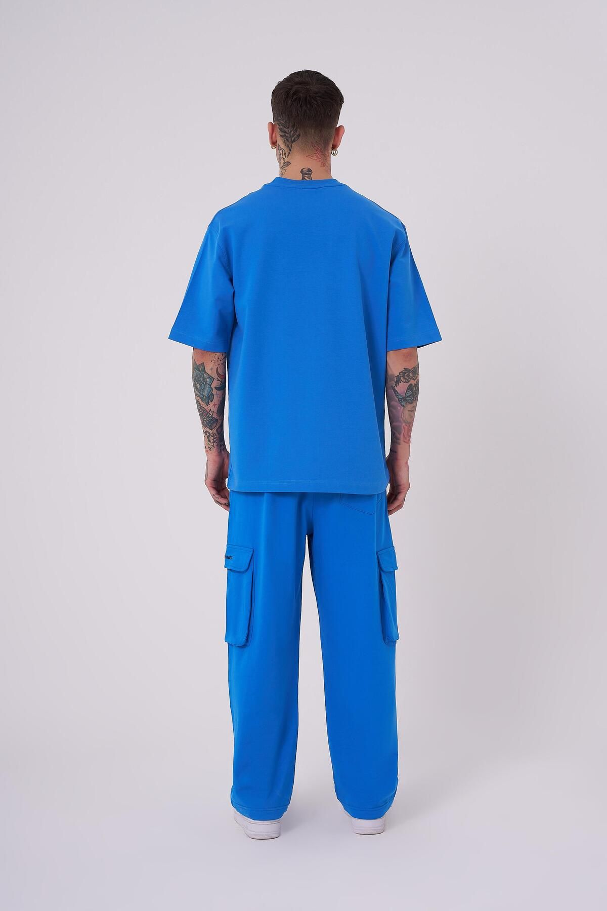 Machinist-Ανδρικό μπλουζάκι No Name Basic Relaxed Light Blue 4