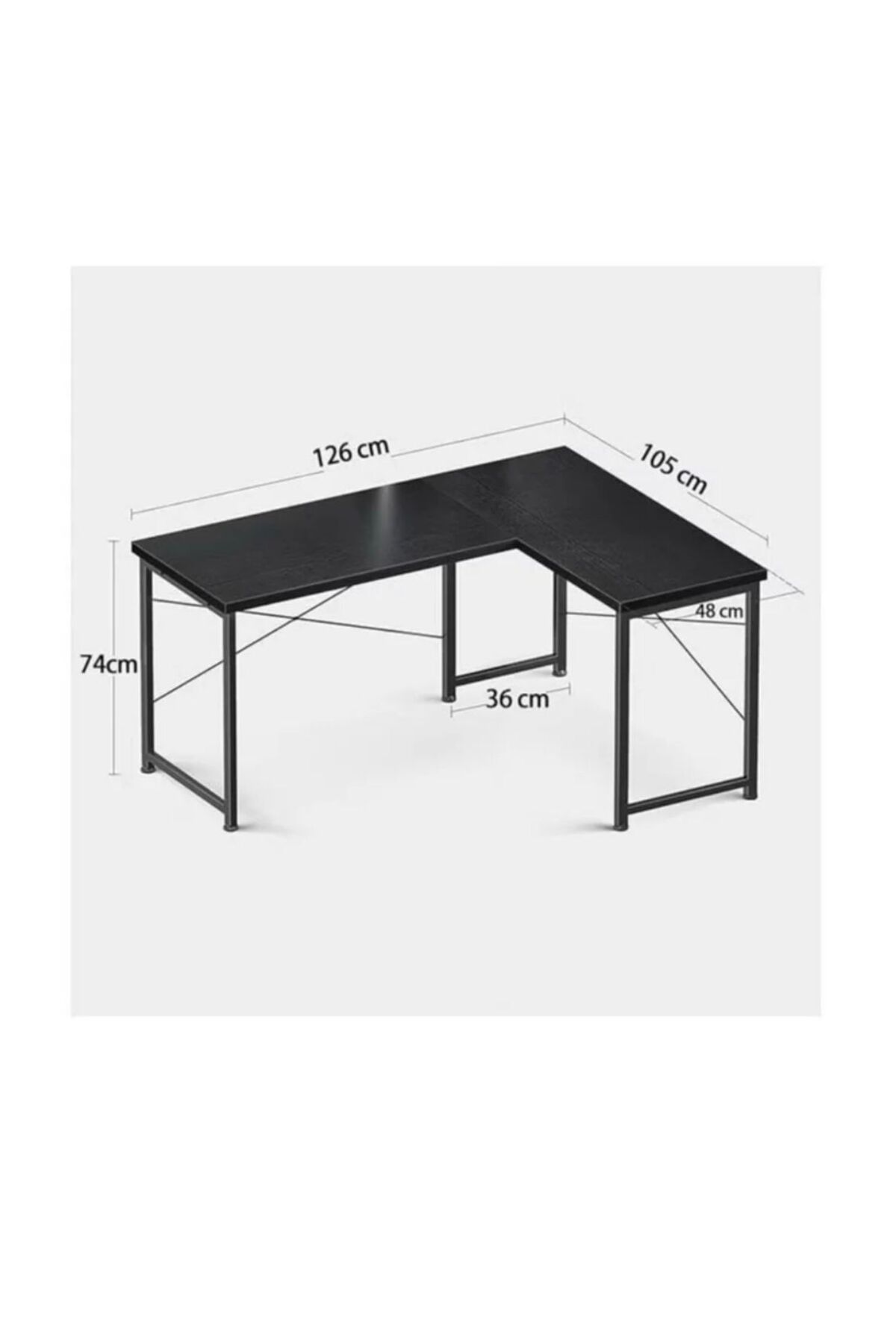 Generic-Gaming table with round angle and removable shelf for home, office and workstation 3