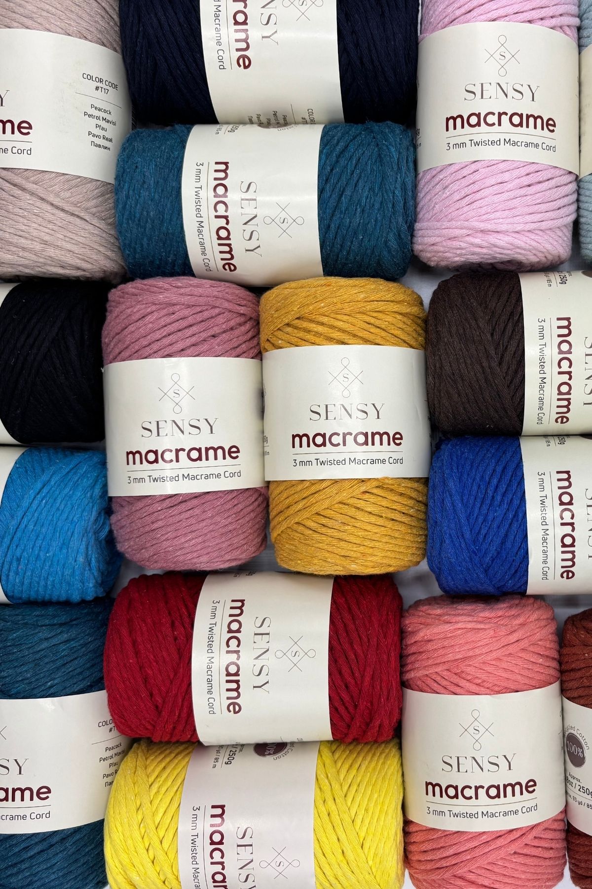 SENSY-Premium Scanned Macrame Scannable Cotton Macrame Rope Macrame Rope Tile 7