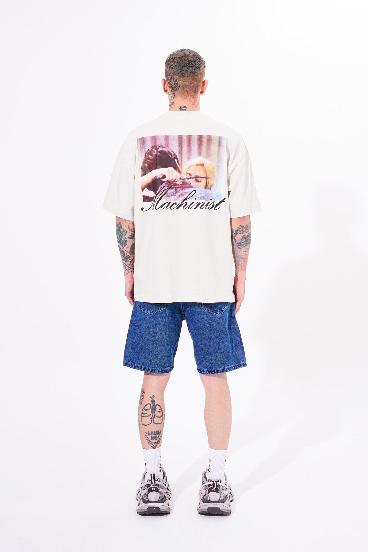 Machinist-Ανδρικό μπλουζάκι Oversize Grey - Don't Play With Printed 5