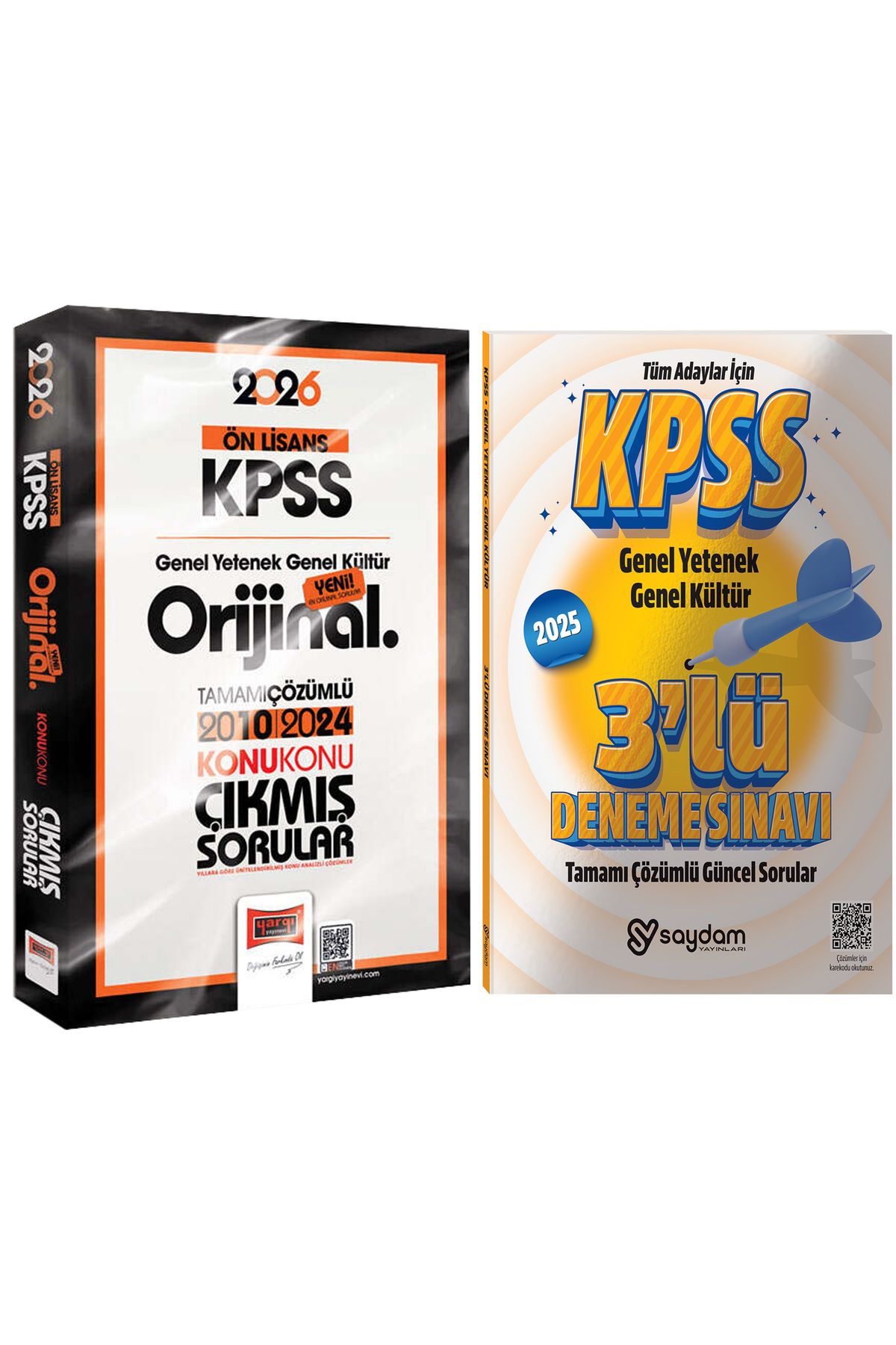 Yargı Yayınları 2026 KPSS Ön Lisans GYGK Orijinal 2010-2024 Tamamı Çözümlü Konu Konu Çıkmış Sorular-Çözümlü 3 Deneme