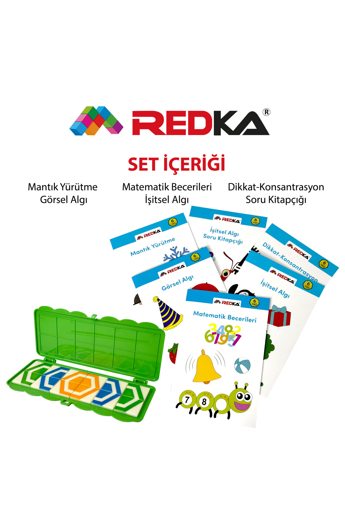 Red Square グリーン　トレカ　PREQUEL ColorFull Redka Görsel Ve Işitsel Dikkati Güçlendirme Seti 6 Yaş Kutu Oyunu
