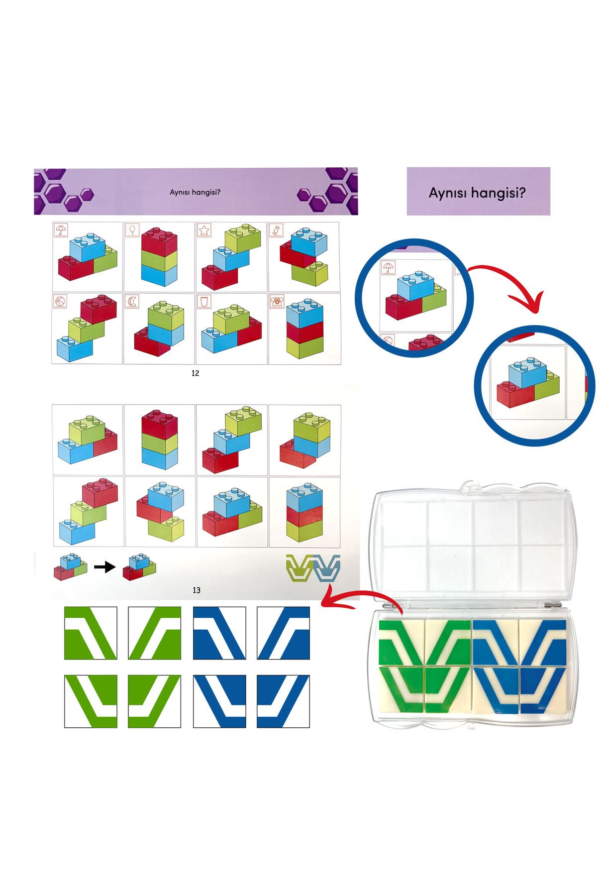 Redka-Visual and Auditory Attention Enhancement Set - 4 Years Old Box Game Mind Game 3