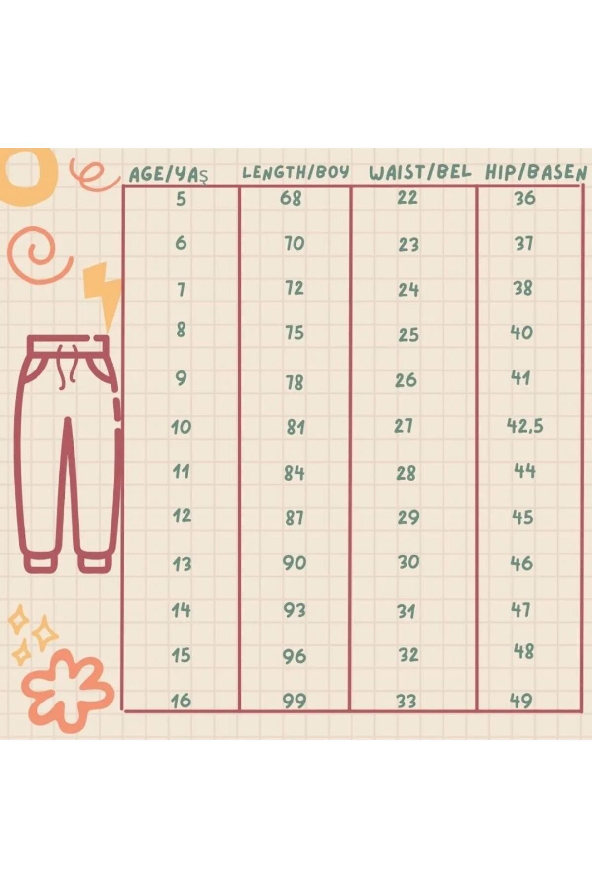 cm buseyiz-Cute Friends Printed T-Shirt & Elastic Sweatpants Girls' Bottom-Top Set 3