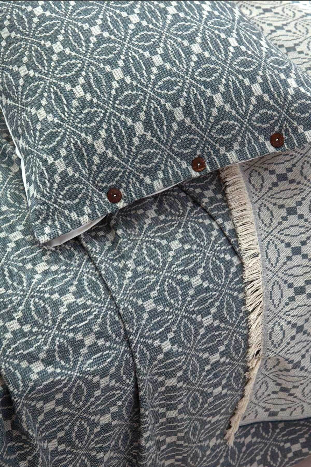 Cottonest-Bedding Set with Two Pillows with Fringe 3