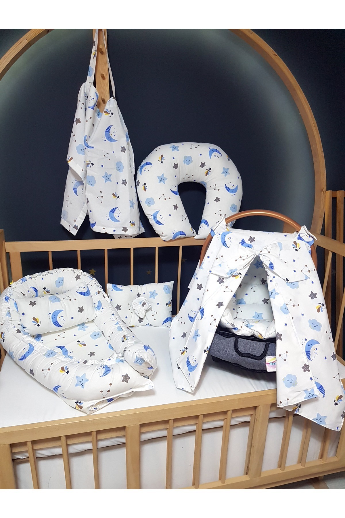 Baby Clime 7 Parça Bebek İhtiyaç Seti - Babynest, Emzirme Ürünleri ve Puset Takımı fotoğrafı 3 (önizleme)