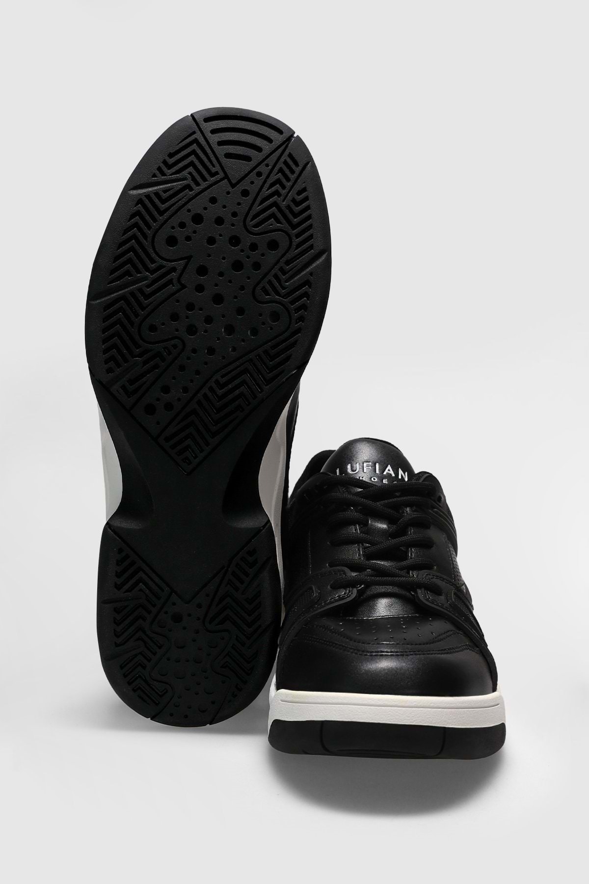 Lufian  111230266 Randy Sneaker Erkek Deri Ayakkabı SİYAH - Görsel 7