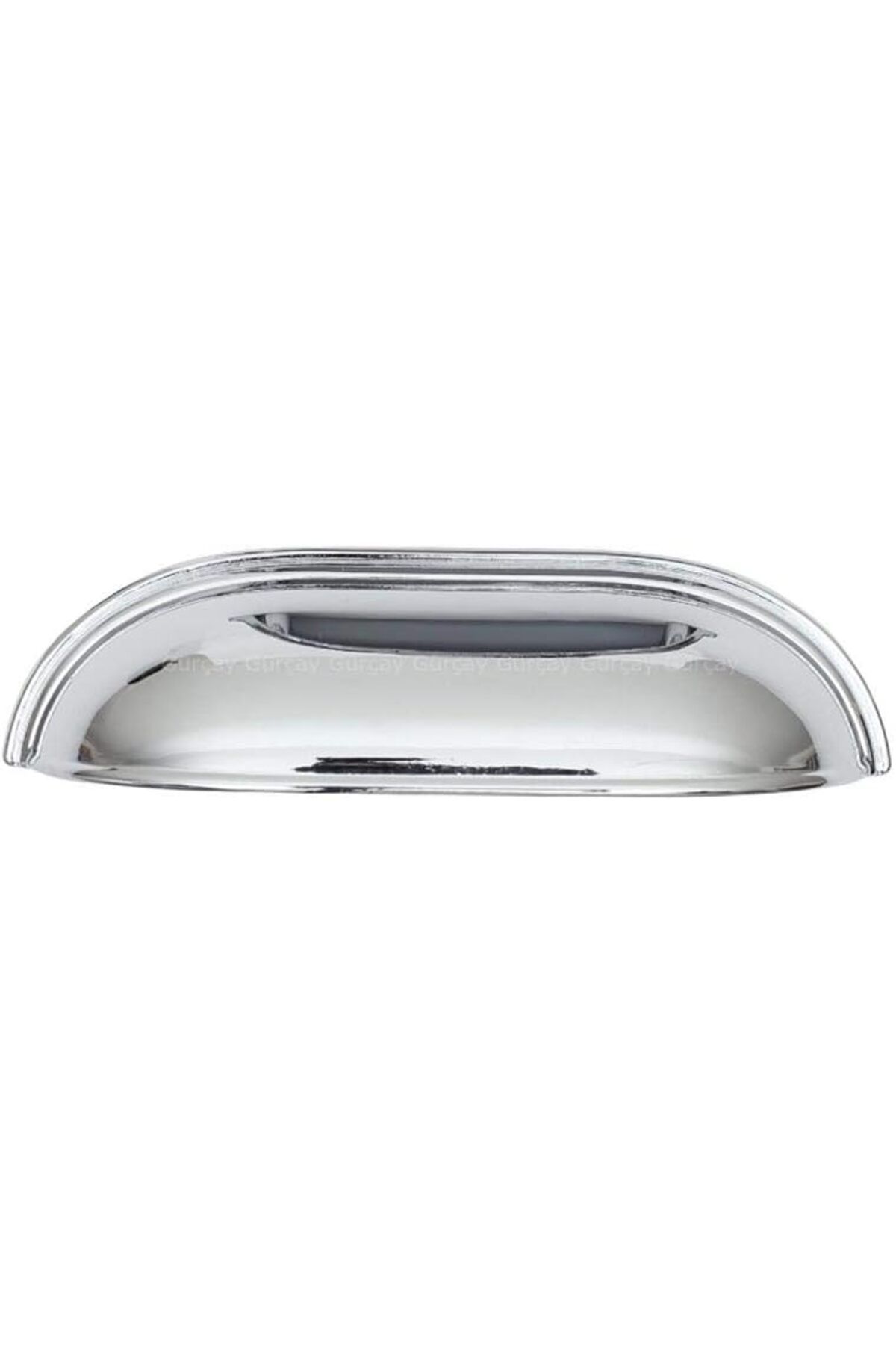 Mu Art Ahşap Gürçay Lüks Çanak Kulp Krom 96Mm (2 Adet)
