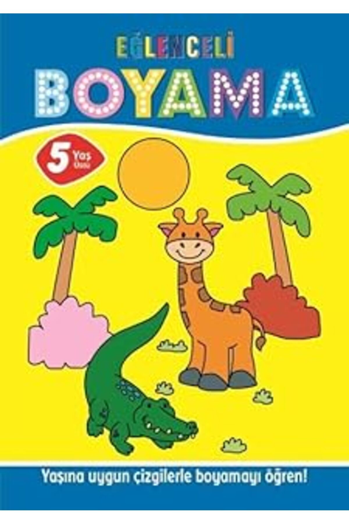 Qedii Eğlenceli Boyama 5 Yaş Üstü (4'Lü Pastel Boya Hediyeli)
