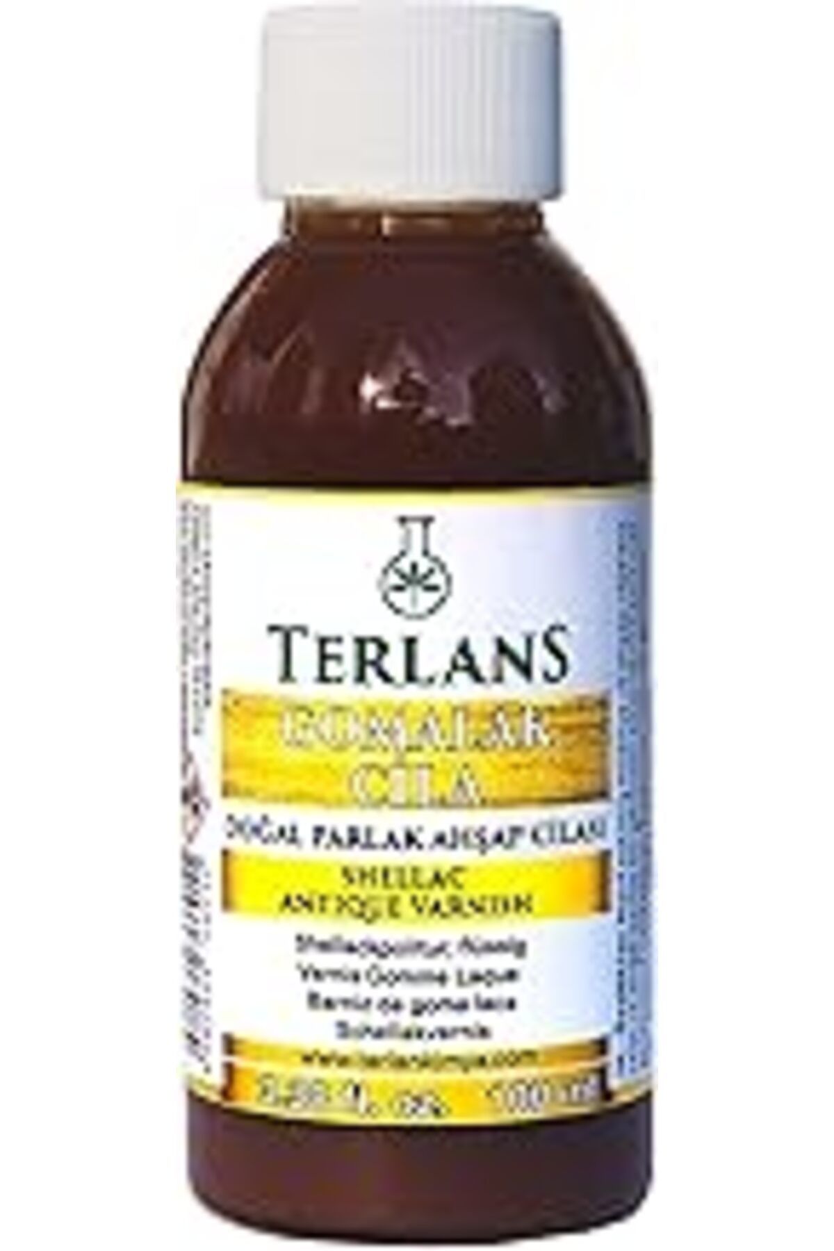 Pazarcan Terlans Doğal Ahşap Cilası Gomalak 100 Ml - Antik Vernik - Shellac