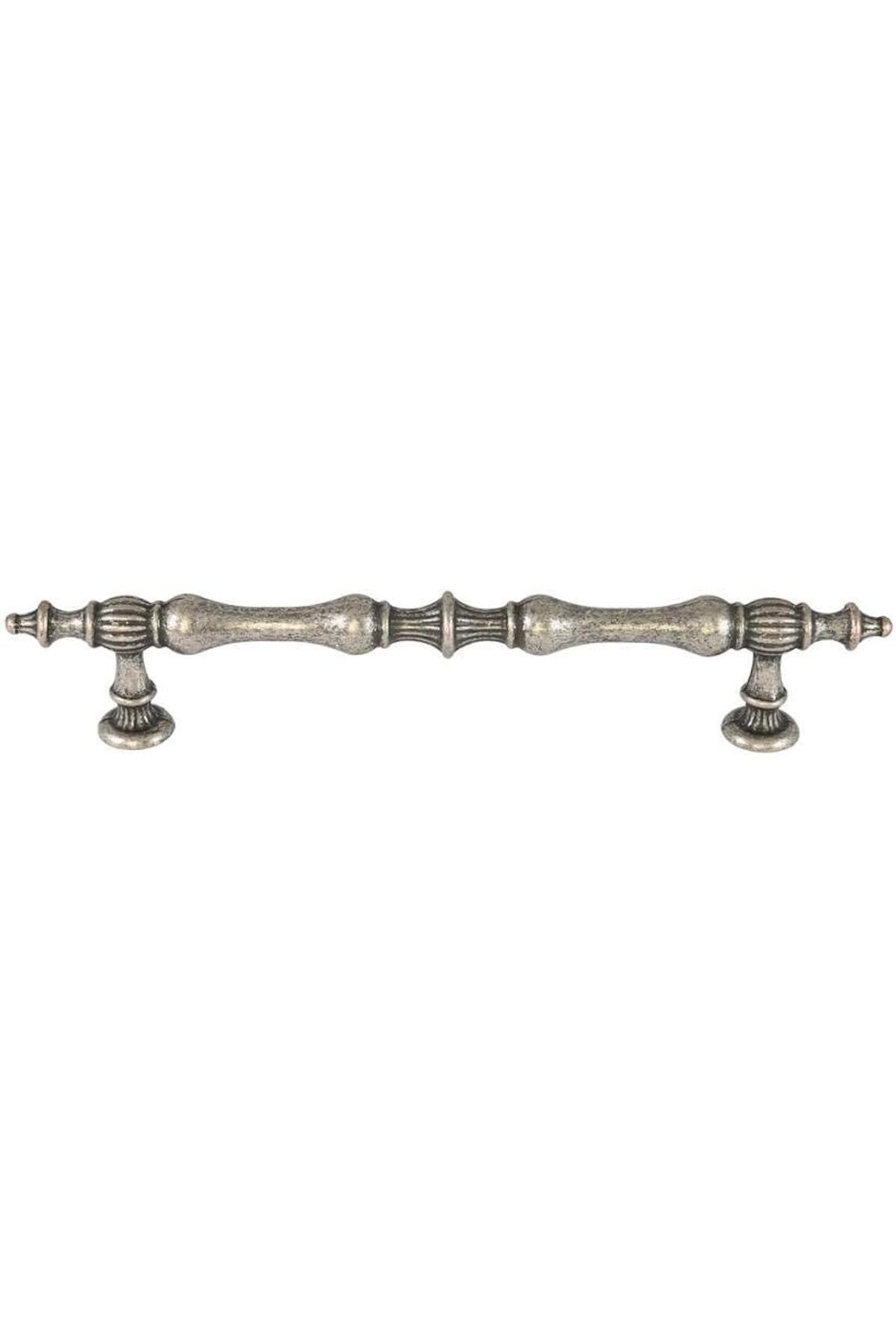 Mu Art Ahşap Gürçay Şehzade Kulp Antik Gümüş 128Mm (2 Adet)