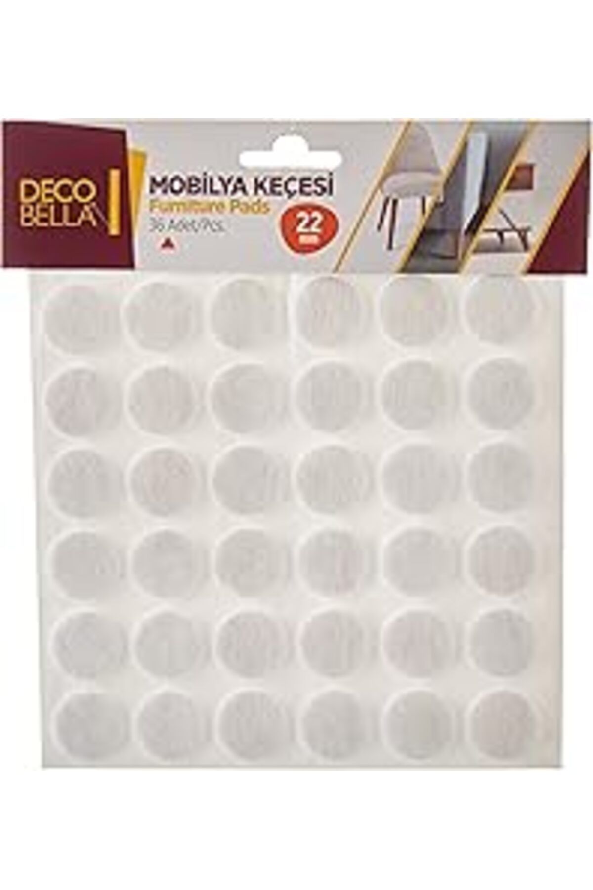 Pazarcan Decobella 22 Mm Yuvarlak Keçe