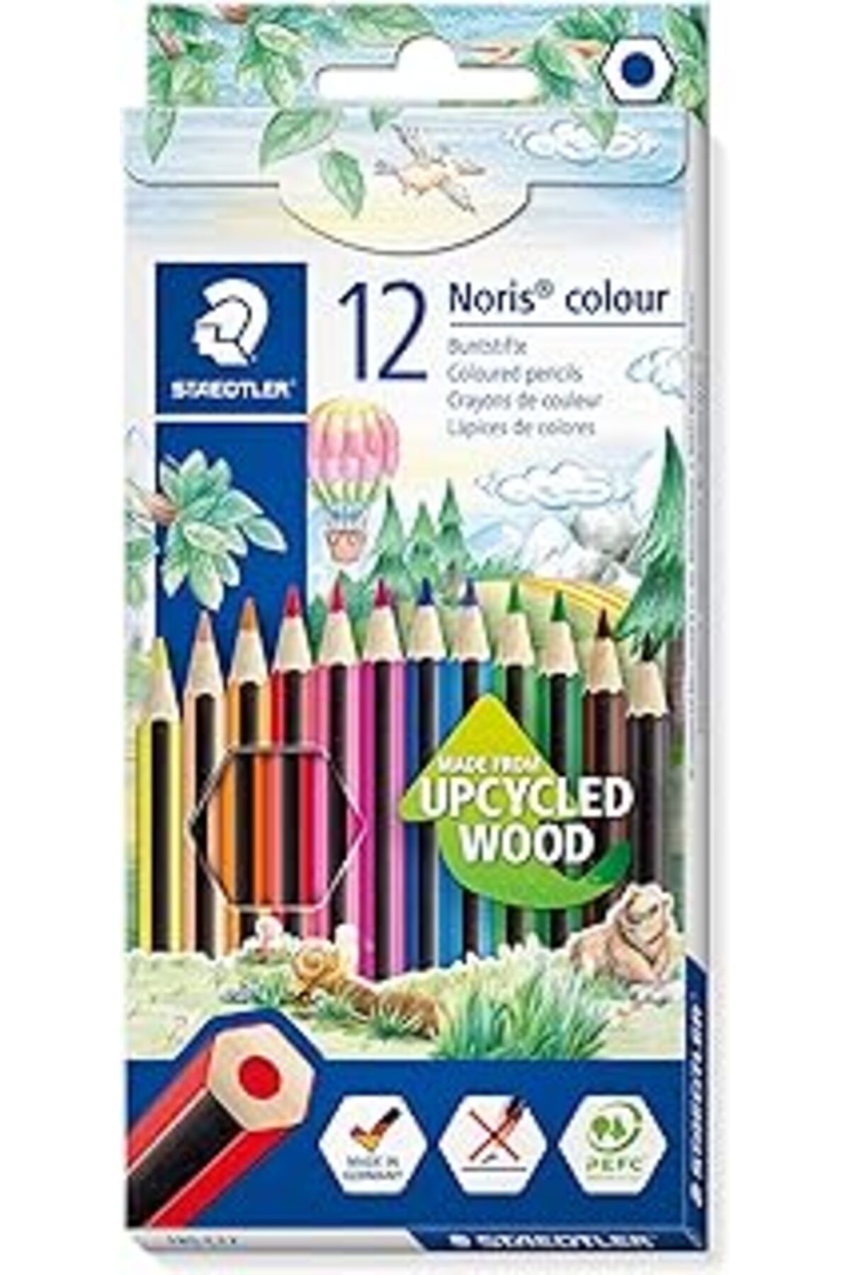 Qedii Staedtler 185 C12 Noris Color Wopex Kuru Boya 12'Li