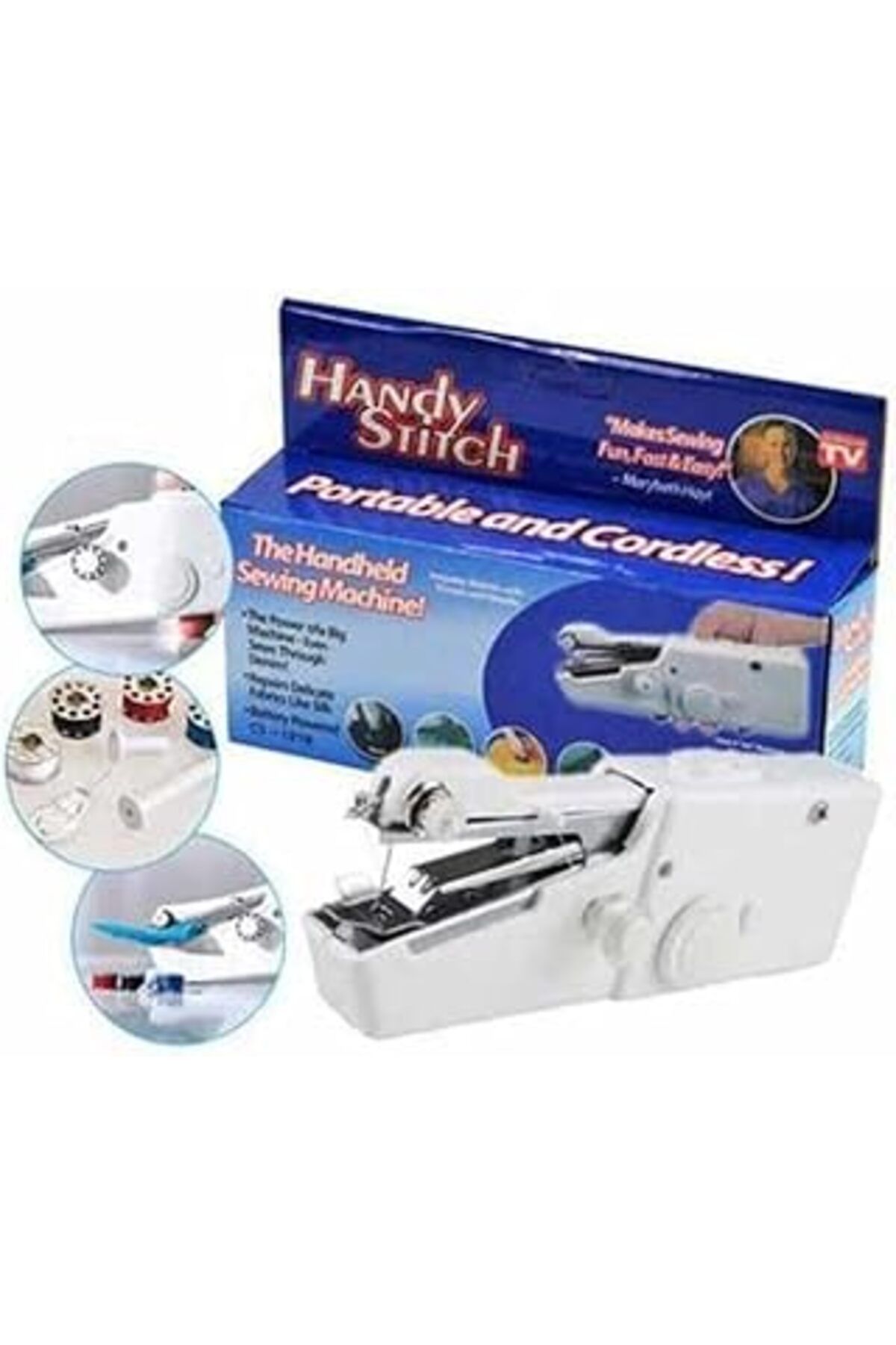 Qedii Orhanucuzluk Handy Stitch Pilli Pratik El Dikiş Makinesi