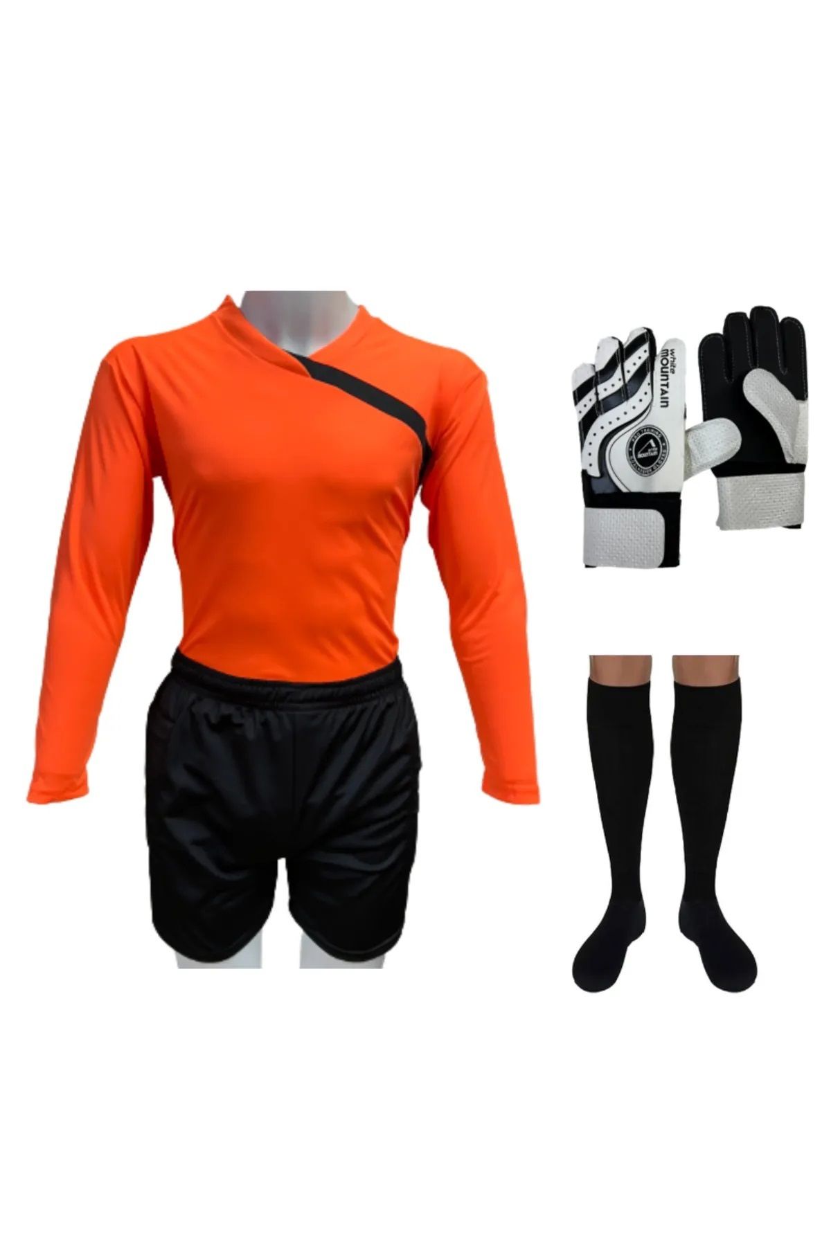 Evox Kaleci Forma Set Forma+ Şort+ Çorap +kaleci Eldiven Takım