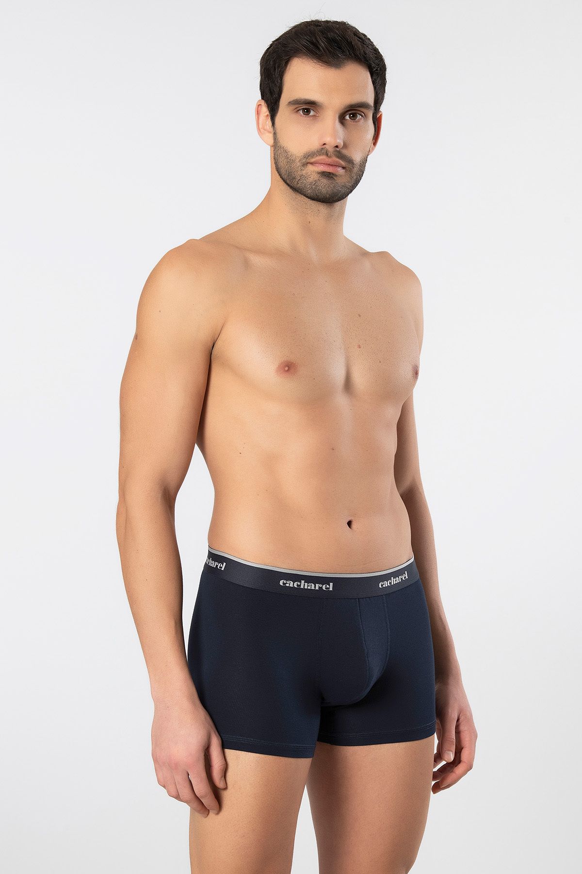Cacharel-1339 Men's Patterned Lycra Boxer 3 Pack 7