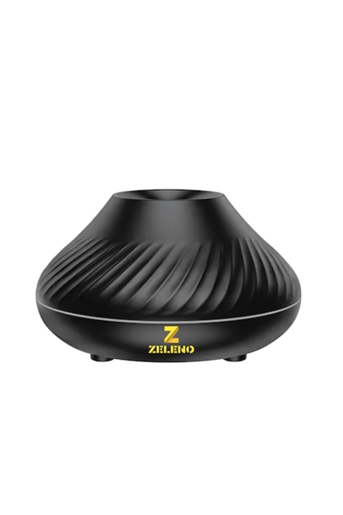 Z Zeleno-Essential Oil Diffuser Humidifier with Air Purifier Function, LED Flame Design, 130ml Capacity, Blac 1