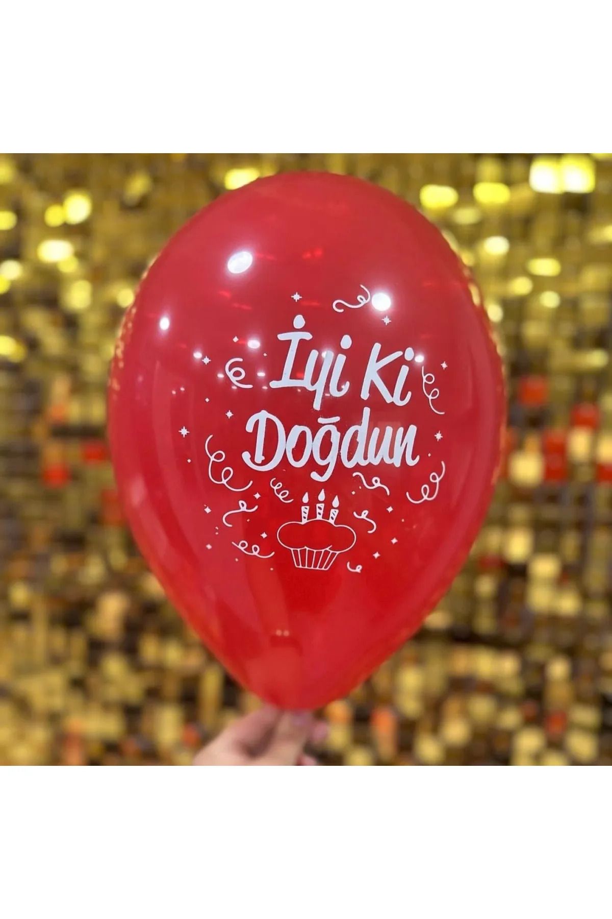 YCK BALON İyi Ki Doğdun Baskılı Balon Karışık - 20 Adet - Doğum Günü Balonu