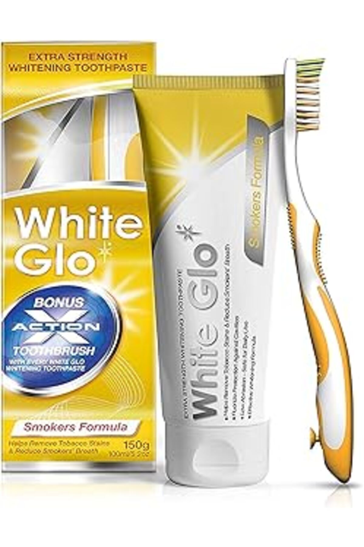 Pazarcan White Glo Beyazlatıcı Diş Macunu, Sigara İçenlere Özel, 100 Ml