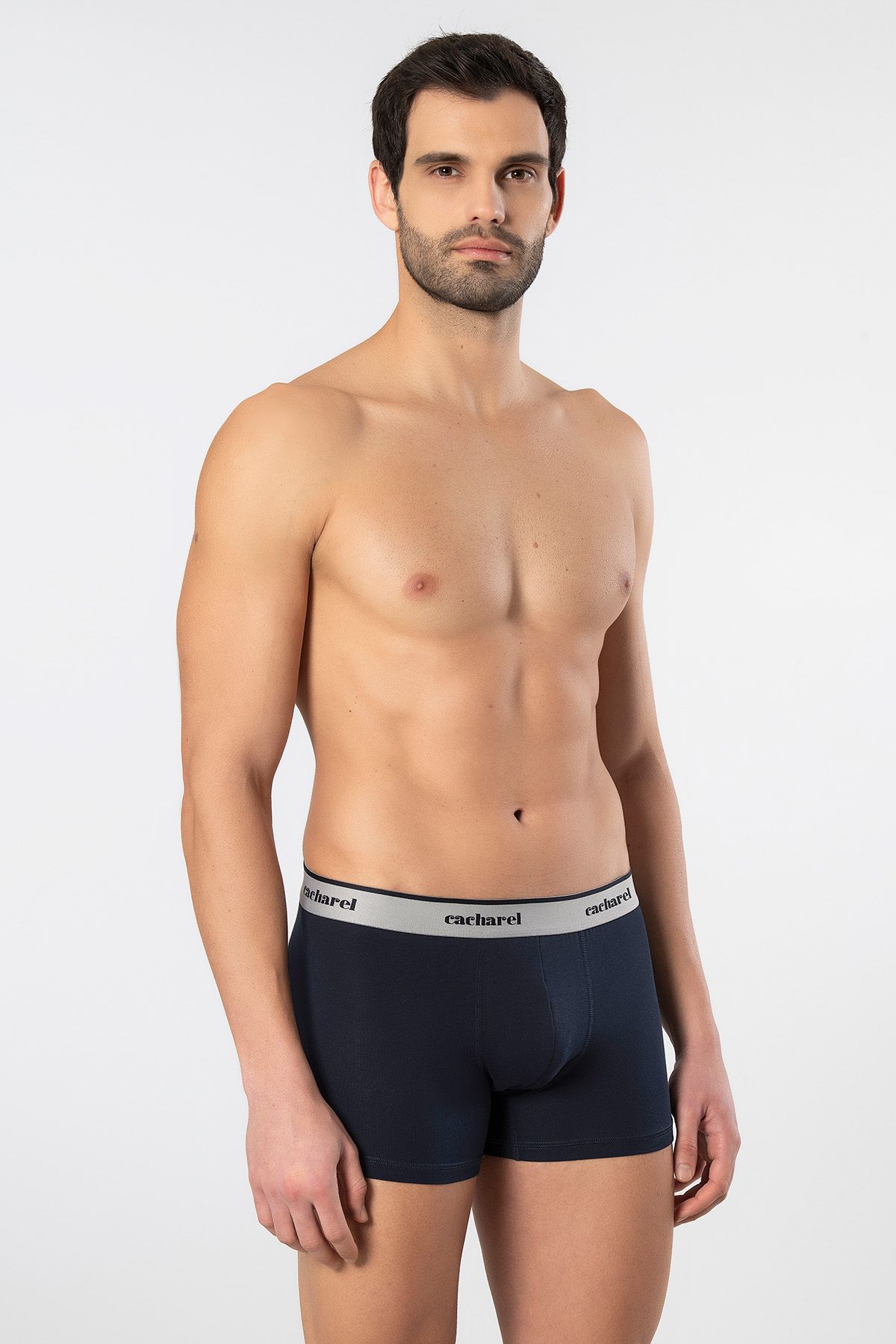 Cacharel-1339 Men's Patterned Lycra Boxer 3 Pack 6