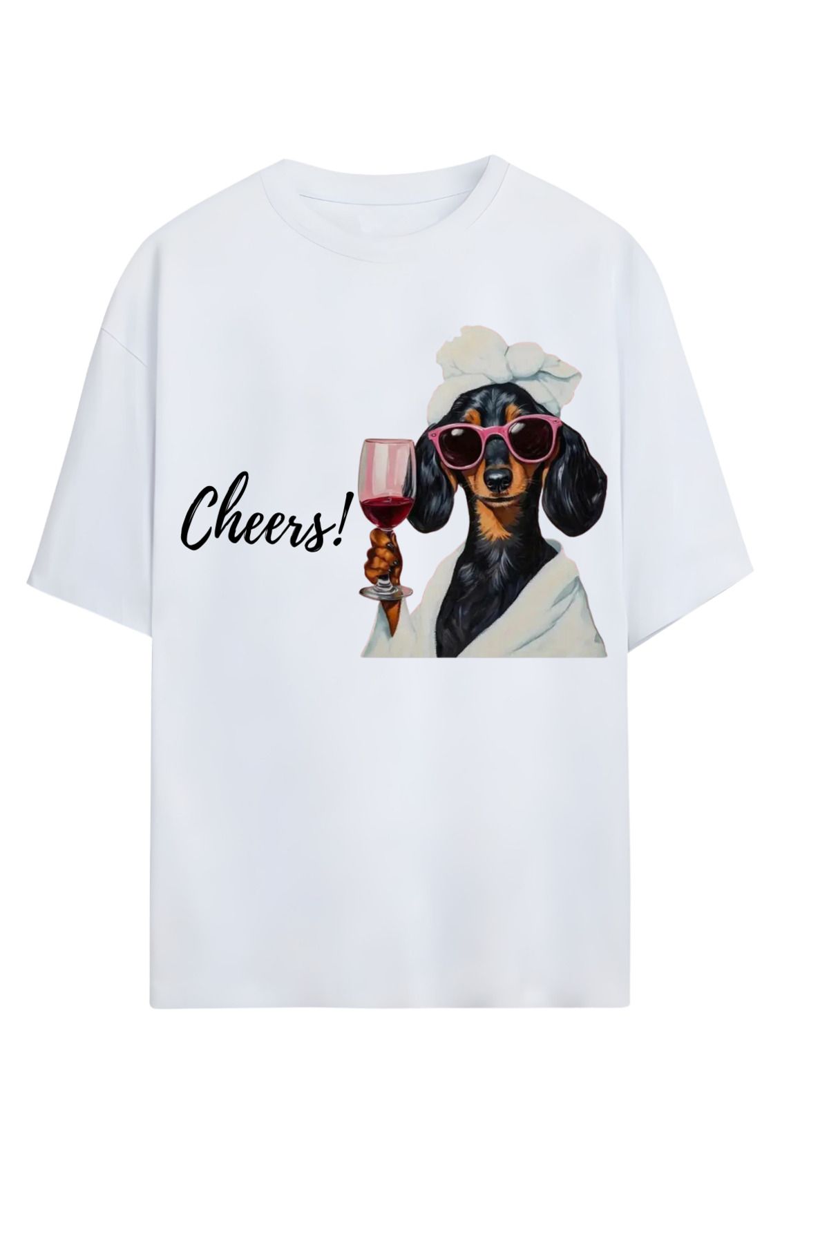 MAGORS GraffTee Unisex %100 Organik Pamuk Bisiklet Yaka Illustrasyon Baskılı Özel Tasarım T-shirt