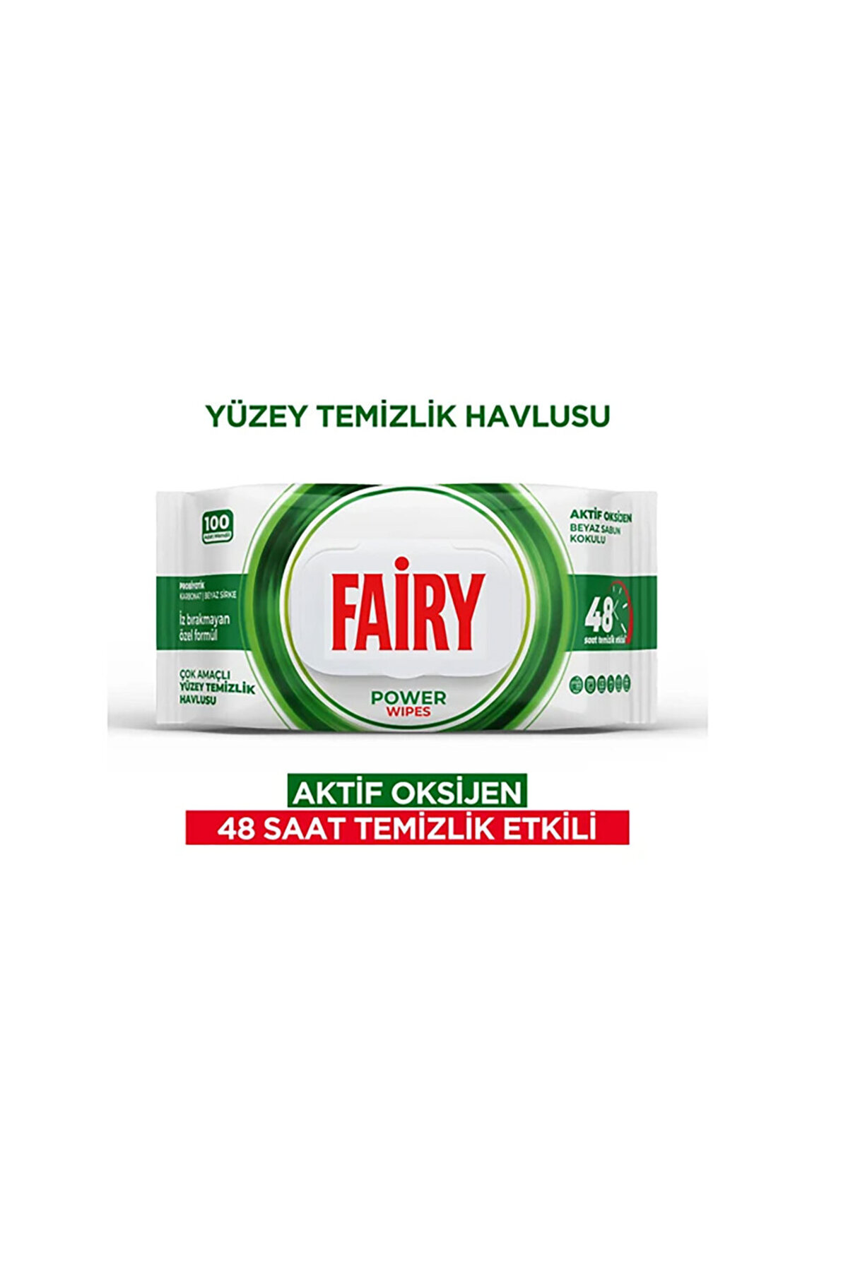Fairy Yüzey Temizlik Havlusu Beyaz Sabunlu 100 Adet fotoğrafı 3 (önizleme)
