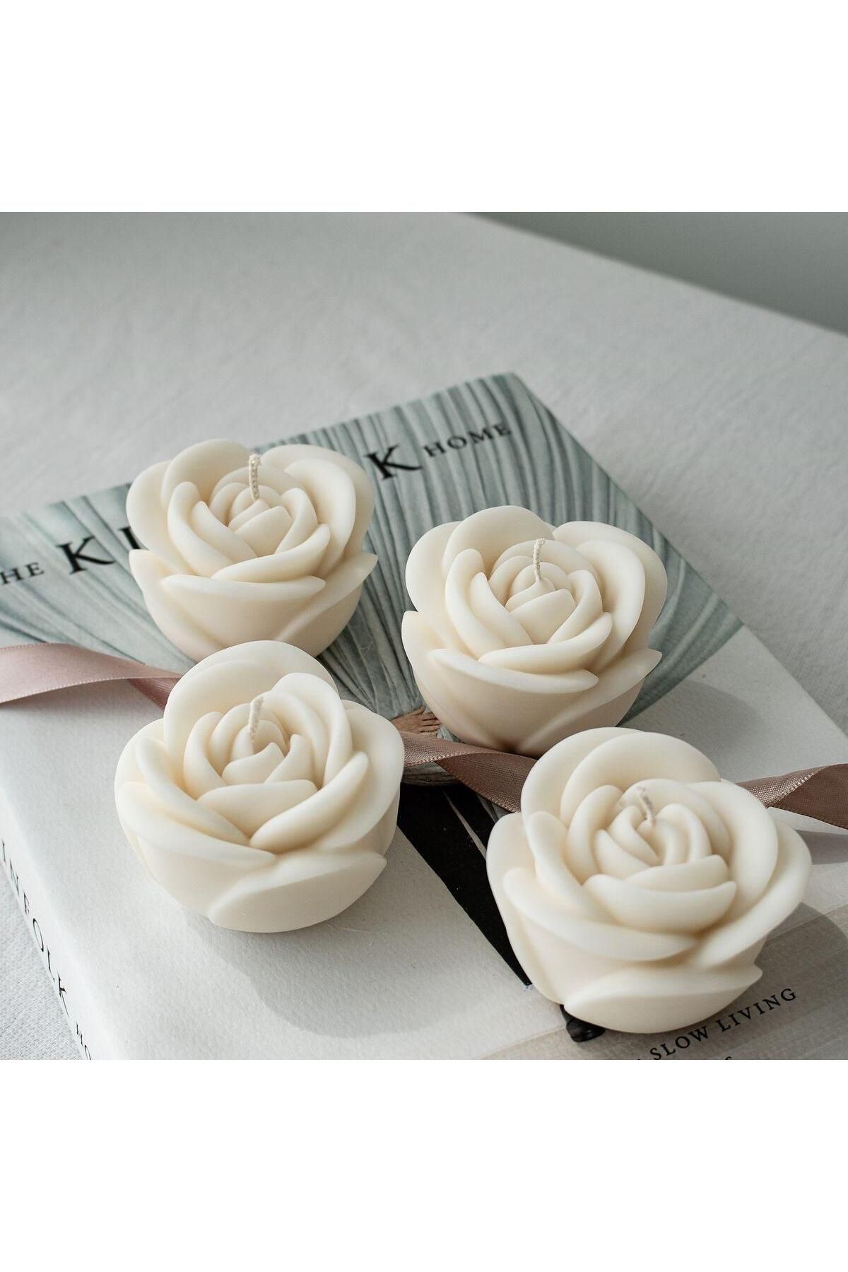 SCA CANDLE Dekoratif Mum gül model Tekli ürün