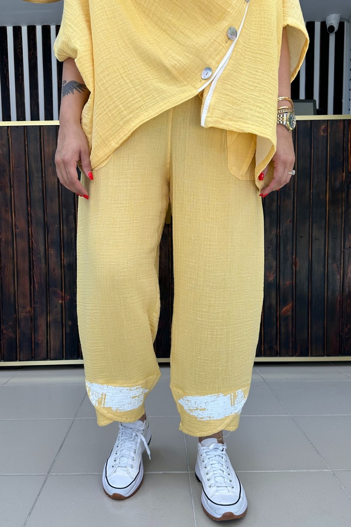 GÖKSEL MUSLİN BÜYÜK BEDEN PANTALON