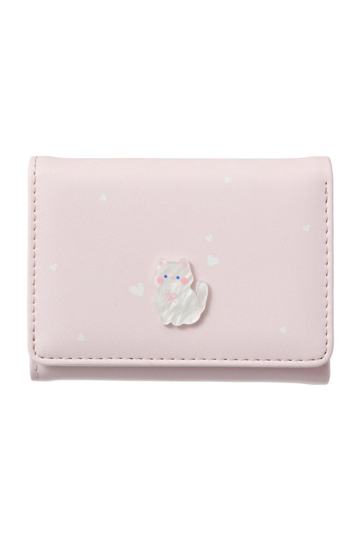 Miniso Sevimli Kedi Serisi Üç Katlı Kadın Cüzdanı (Pembe)