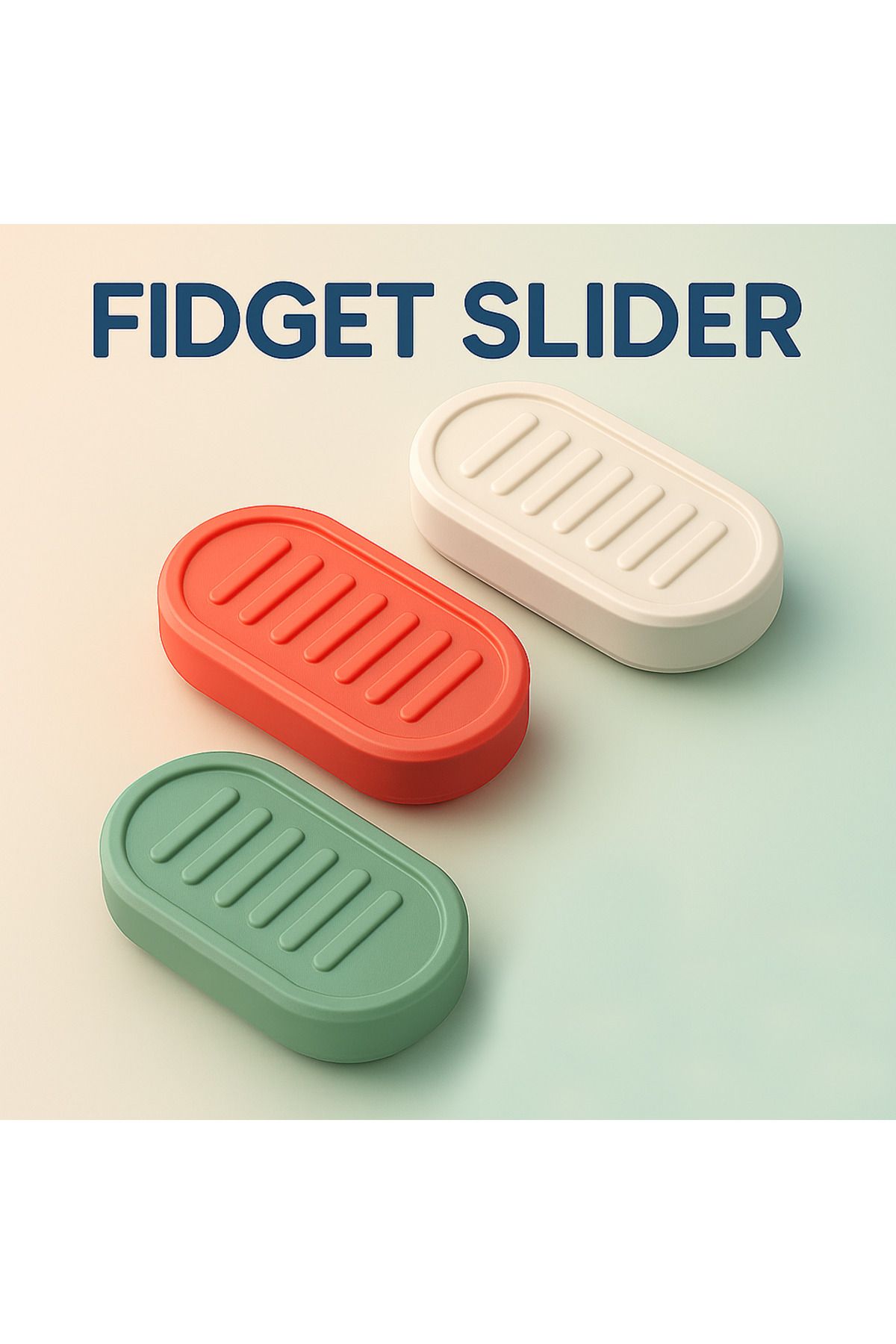Alfa Tshirt Mıknatıslı Oval Stres Oyuncağı (Kırmızı) – Magnetik Fidget Slider