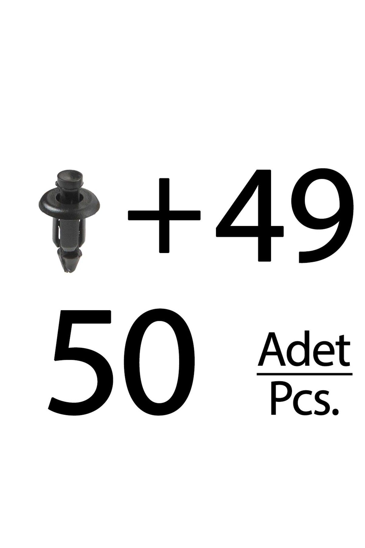 ALPHA AUTO PART Nissan, Honda, Toyota için Tampon Klipsi- 50'li