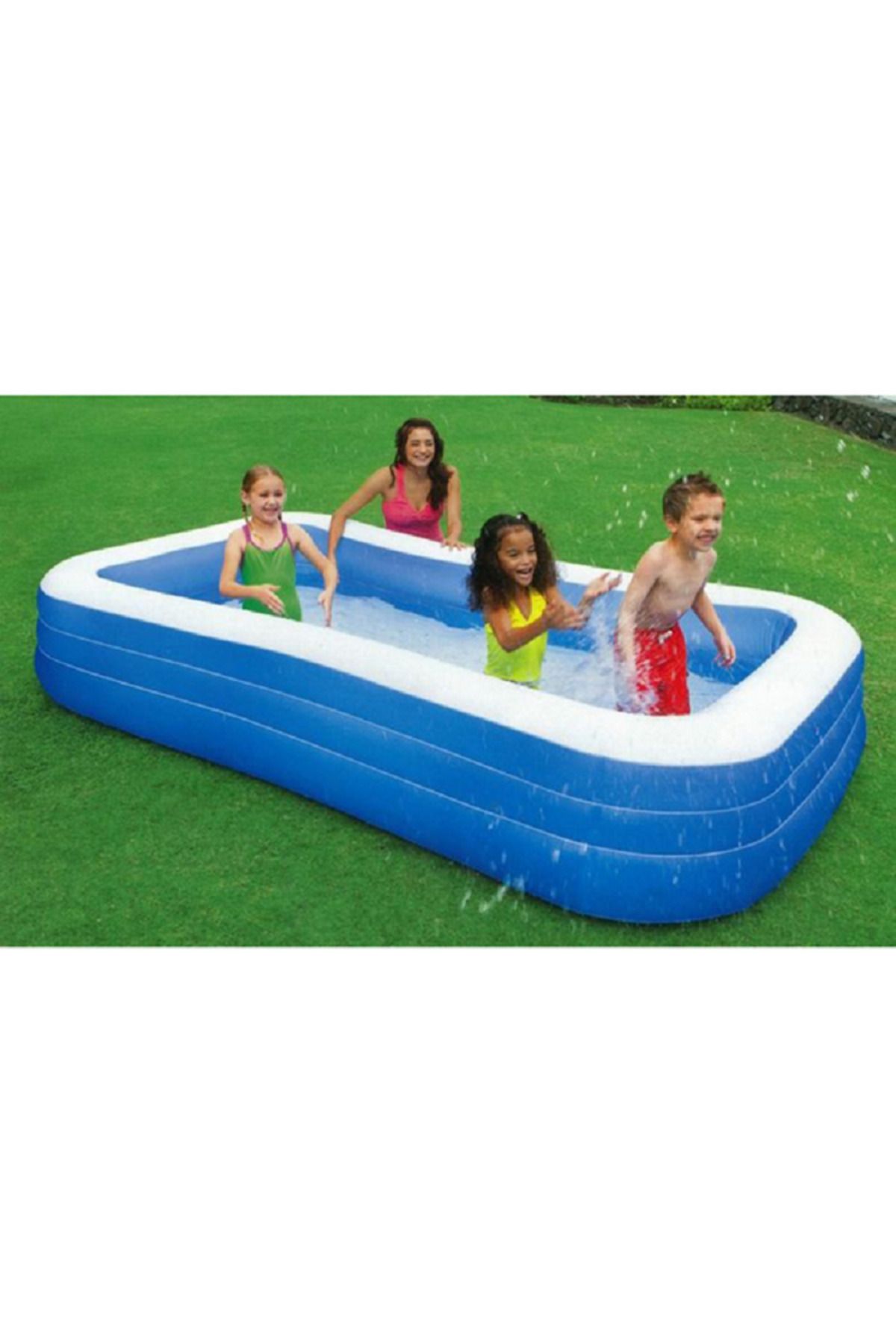 Intex-Inflatable Rectangular Family Kiddie Pool 183 X 305 X 56 Cm 2