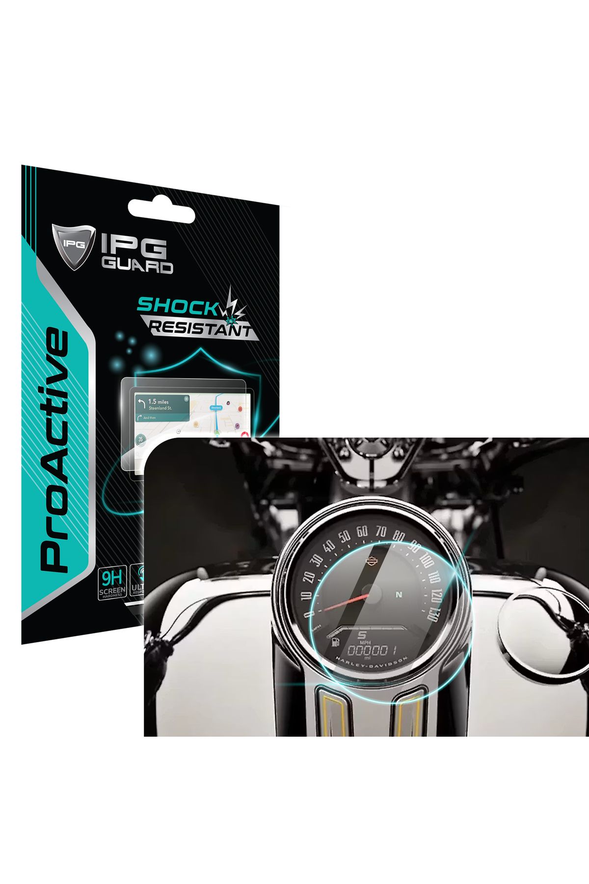 Ipg Harley David son 2018-2025 Fatboy Gösterge Paneli 9H Nano IPG ProActive Ekran Koruma