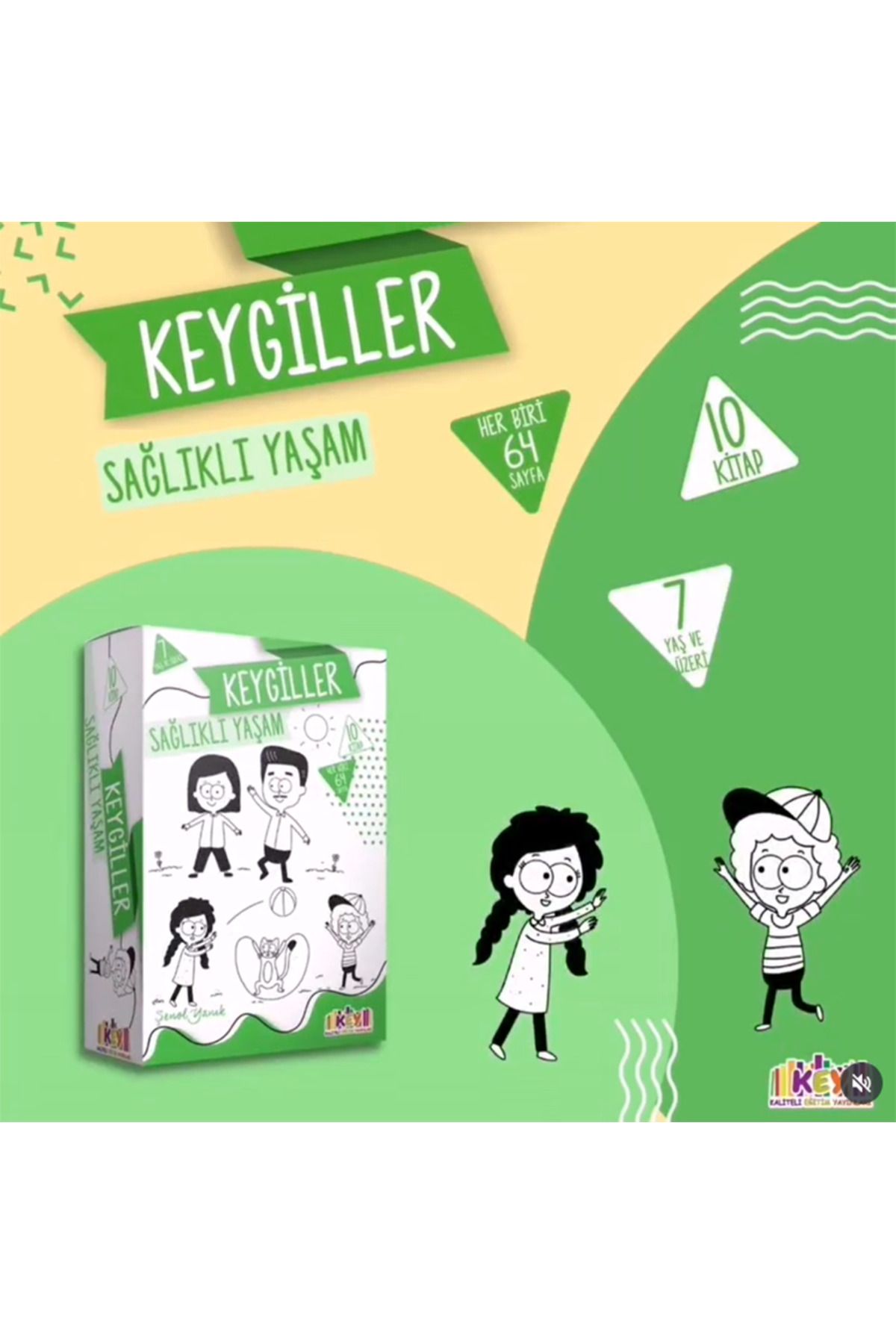 3K YAYIN Kaliteli Eğitim Yayınları KEY KEYGİLLER SAĞLIKLI YAŞAM Hikaye Serisi 10Kitap 2.Sınıf 3.Sınıf 4.Sınıf