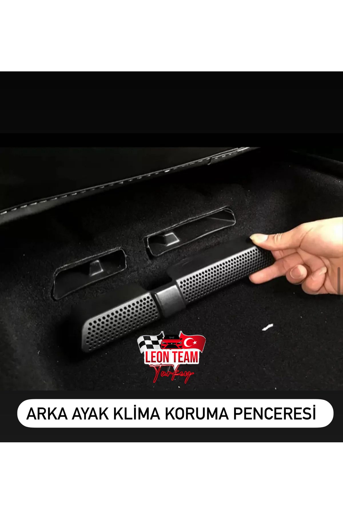 LeonTeamTurkey Seat leon 2013/2020 Koltuk Arkası Alt Klima Çıkış Penceresi Koruma Sağ ve Sol