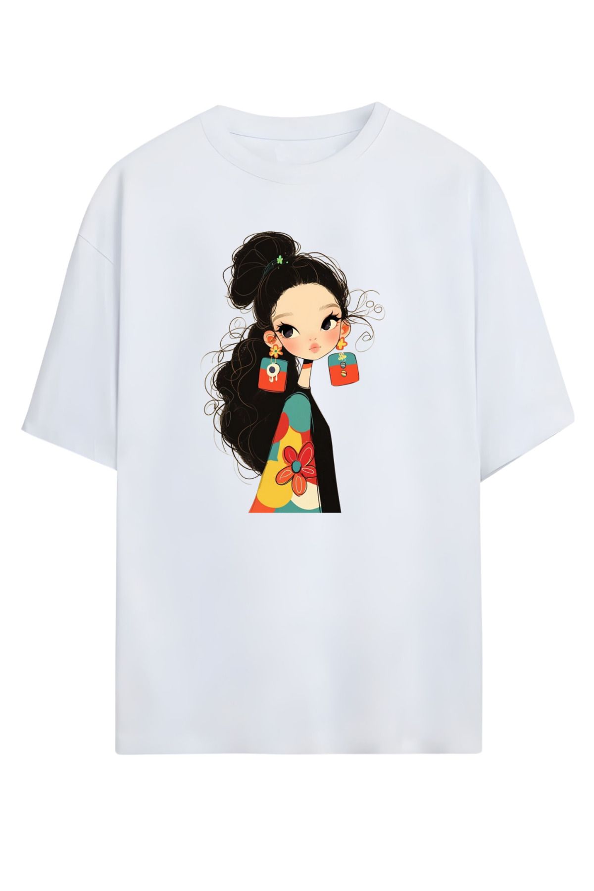 MAGORS GraffTee Unisex %100 Organik Pamuk Bisiklet Yaka Illustrasyon Baskılı Özel Tasarım T-shirt