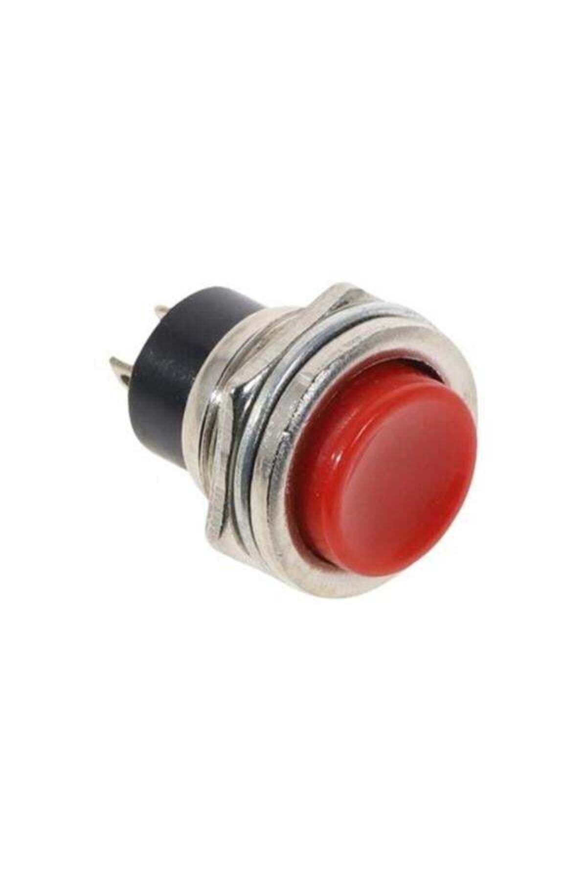 Zayla IC-180 Yuvarlak 16Mm Kırmızı Metal Buton DS-212
