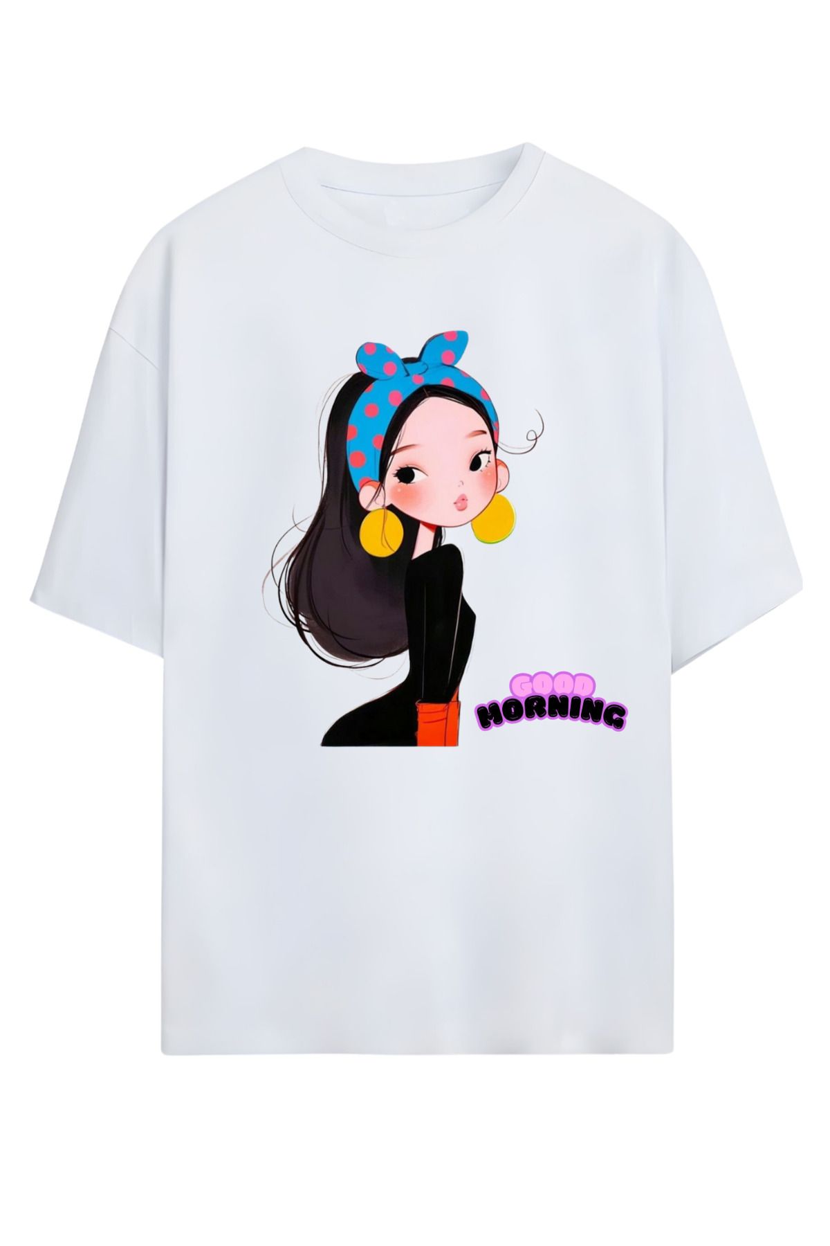 MAGORS GraffTee Unisex %100 Organik Pamuk Bisiklet Yaka Illustrasyon Baskılı Özel Tasarım T-shirt