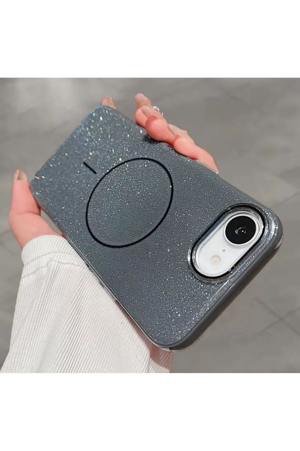 PEXURA TECH İPHONE 16E Simli Magsafeli Ue Premium Telefon Kılıfı